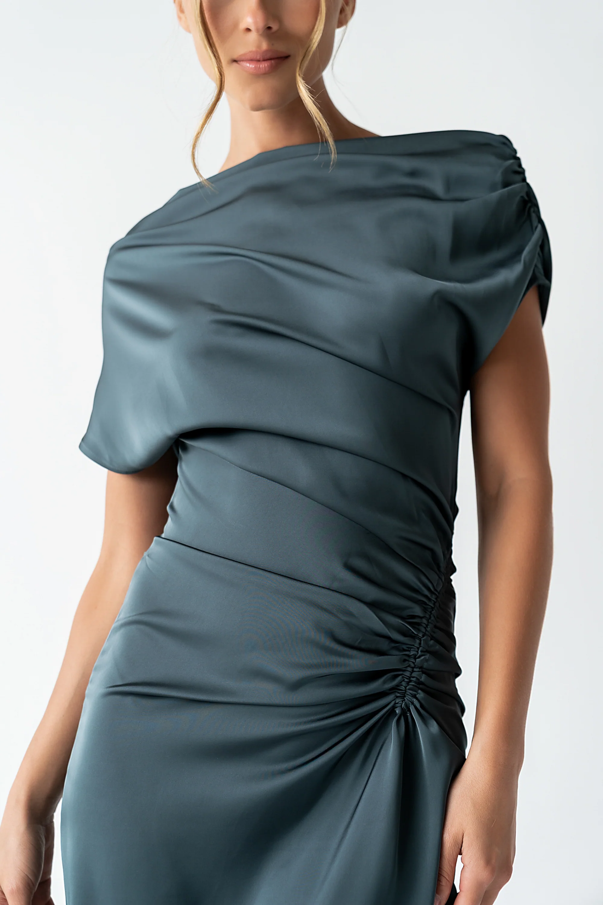 Gigi Ruched Maxi Dress - FINAL SALE - Image 3