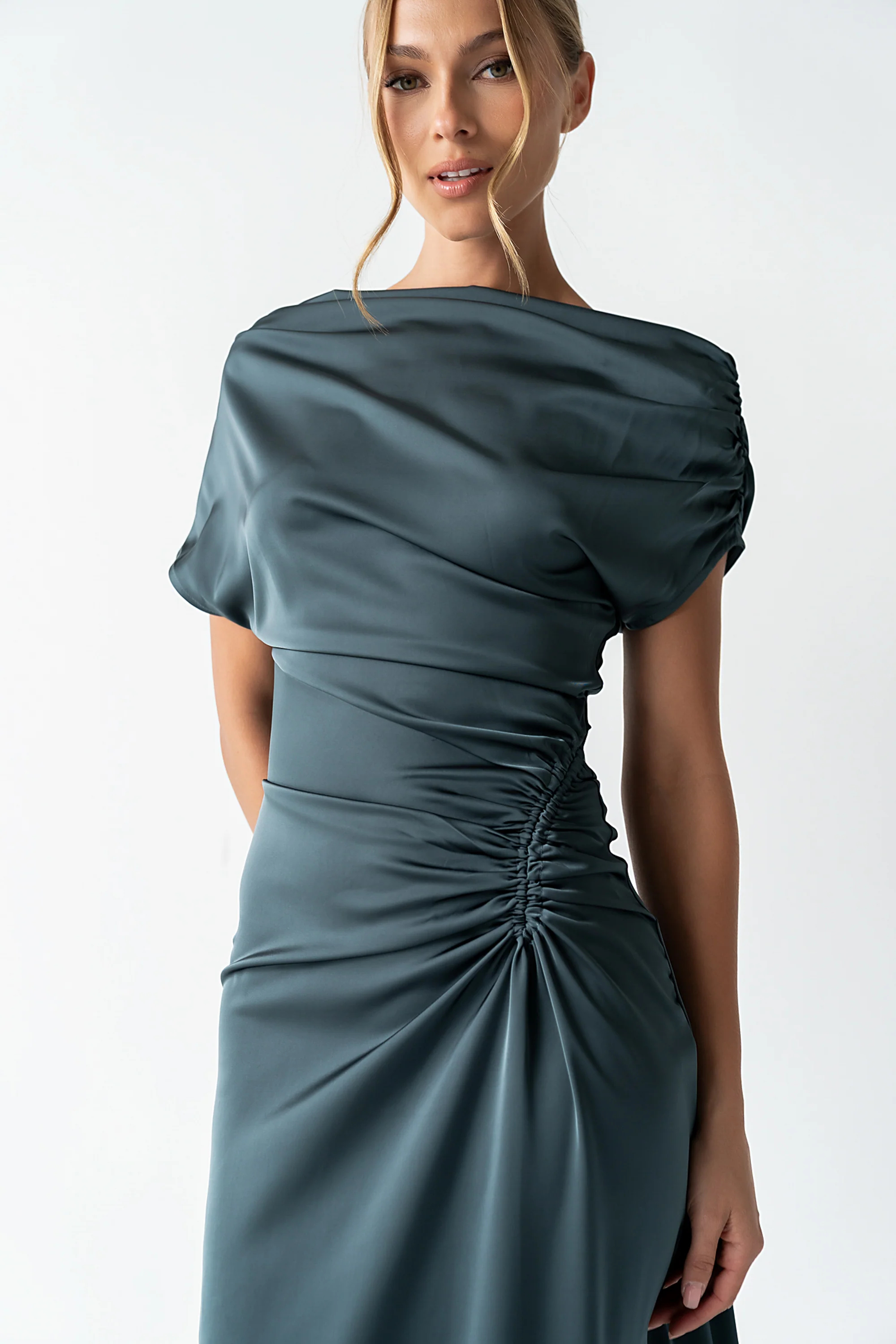 Gigi Ruched Maxi Dress - FINAL SALE - Image 5
