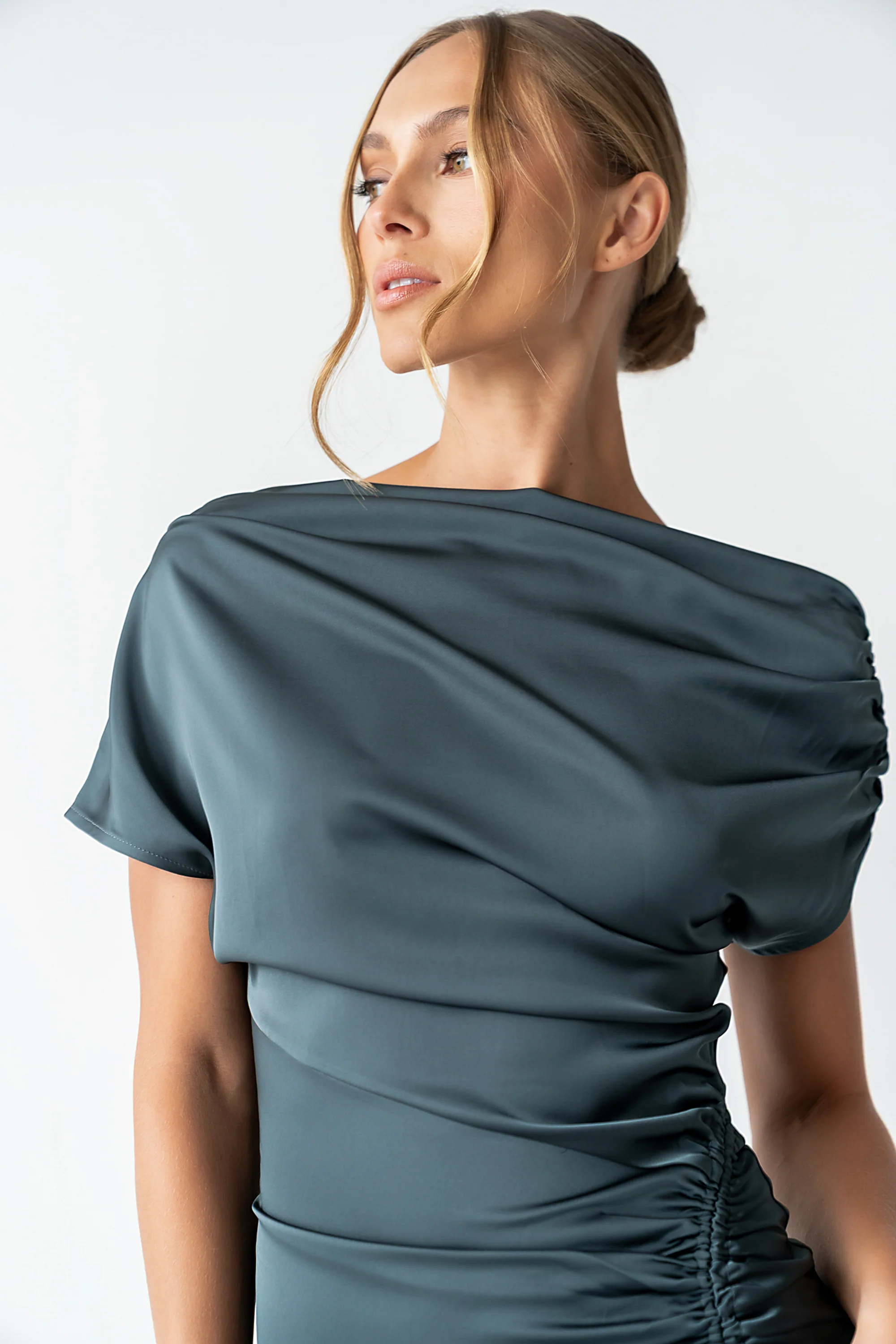 Gigi Ruched Maxi Dress - FINAL SALE - Image 7