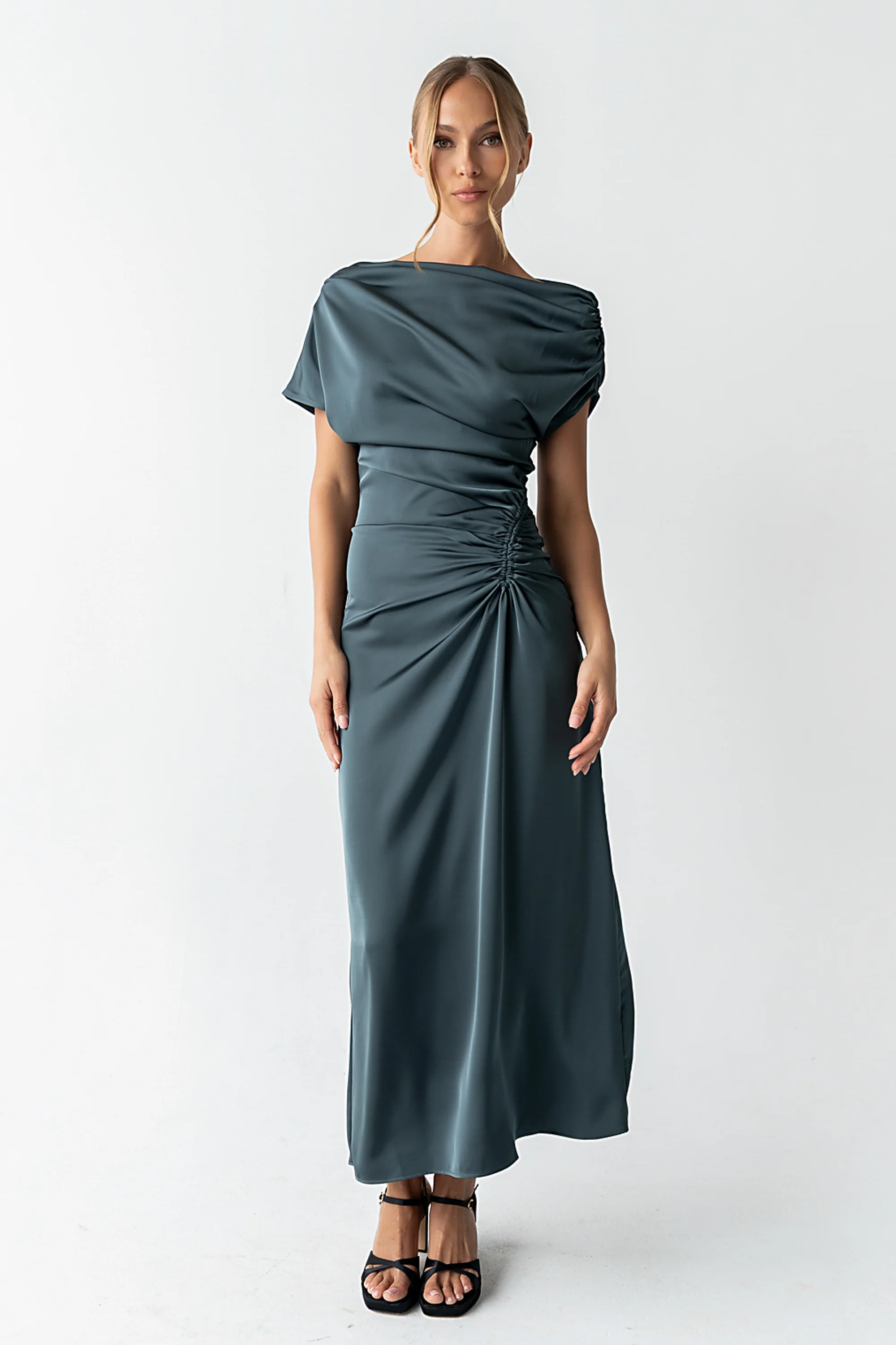 Gigi Ruched Maxi Dress - FINAL SALE - Image 8