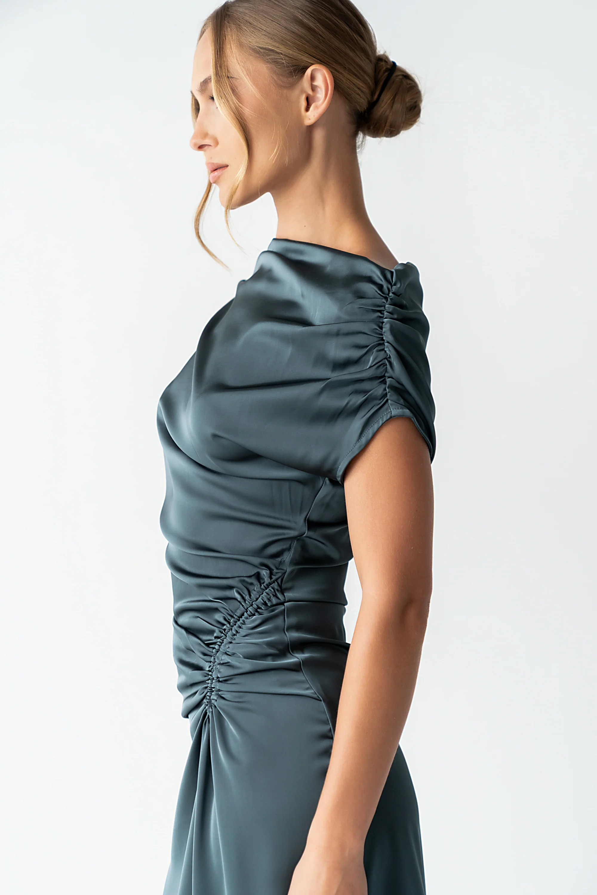 Gigi Ruched Maxi Dress - FINAL SALE - Image 9