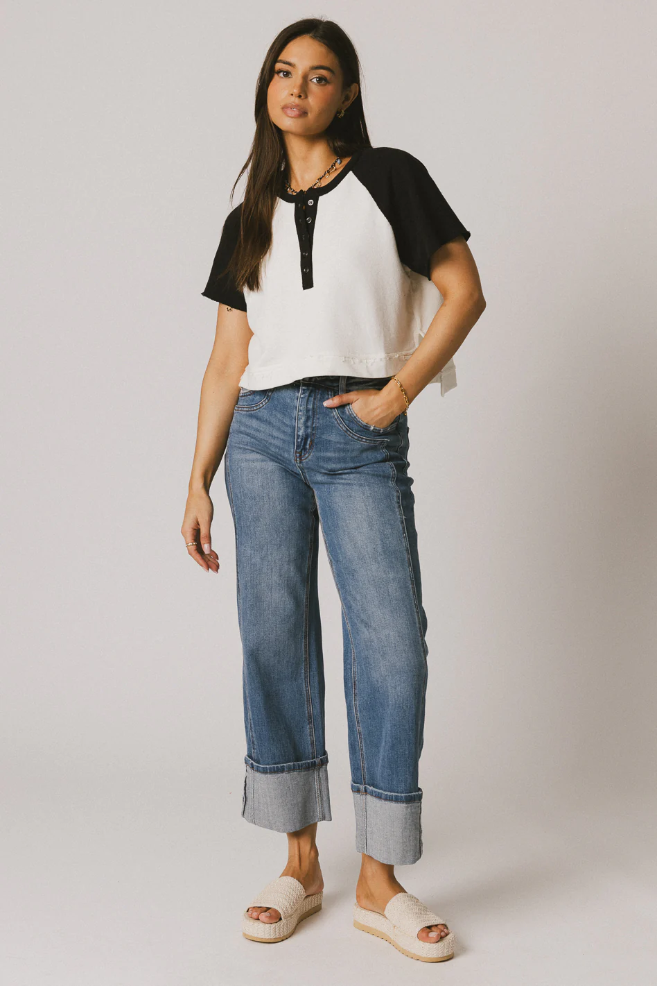 Giovanni Contrast Top - FINAL SALE - Image 4
