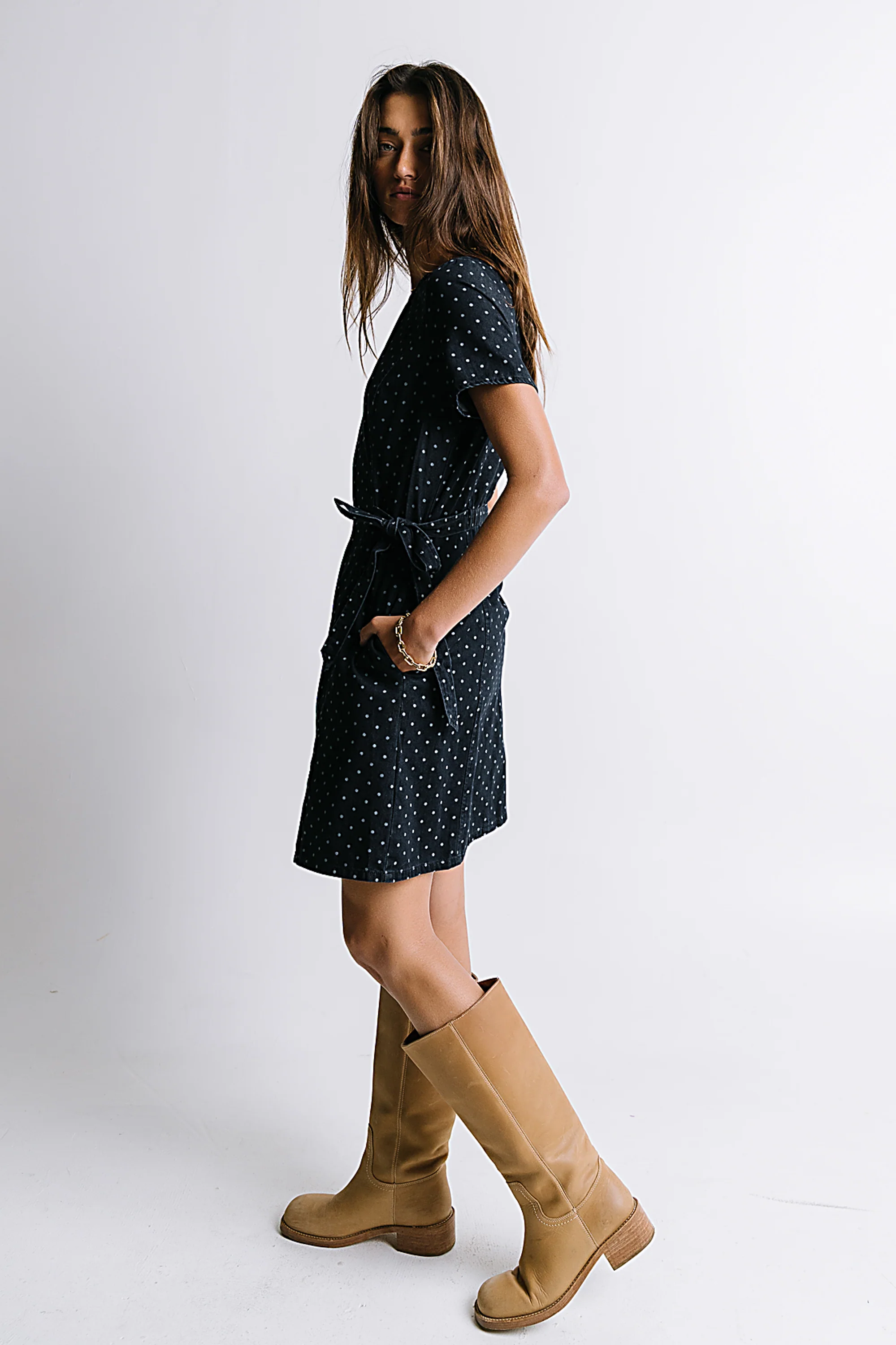 Gloria Polka Dot Mini Dress - FINAL SALE - Image 6