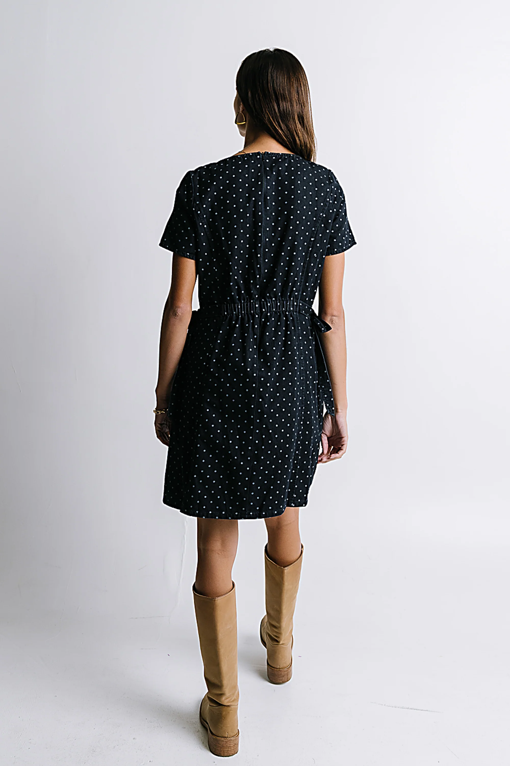 Gloria Polka Dot Mini Dress - FINAL SALE - Image 8