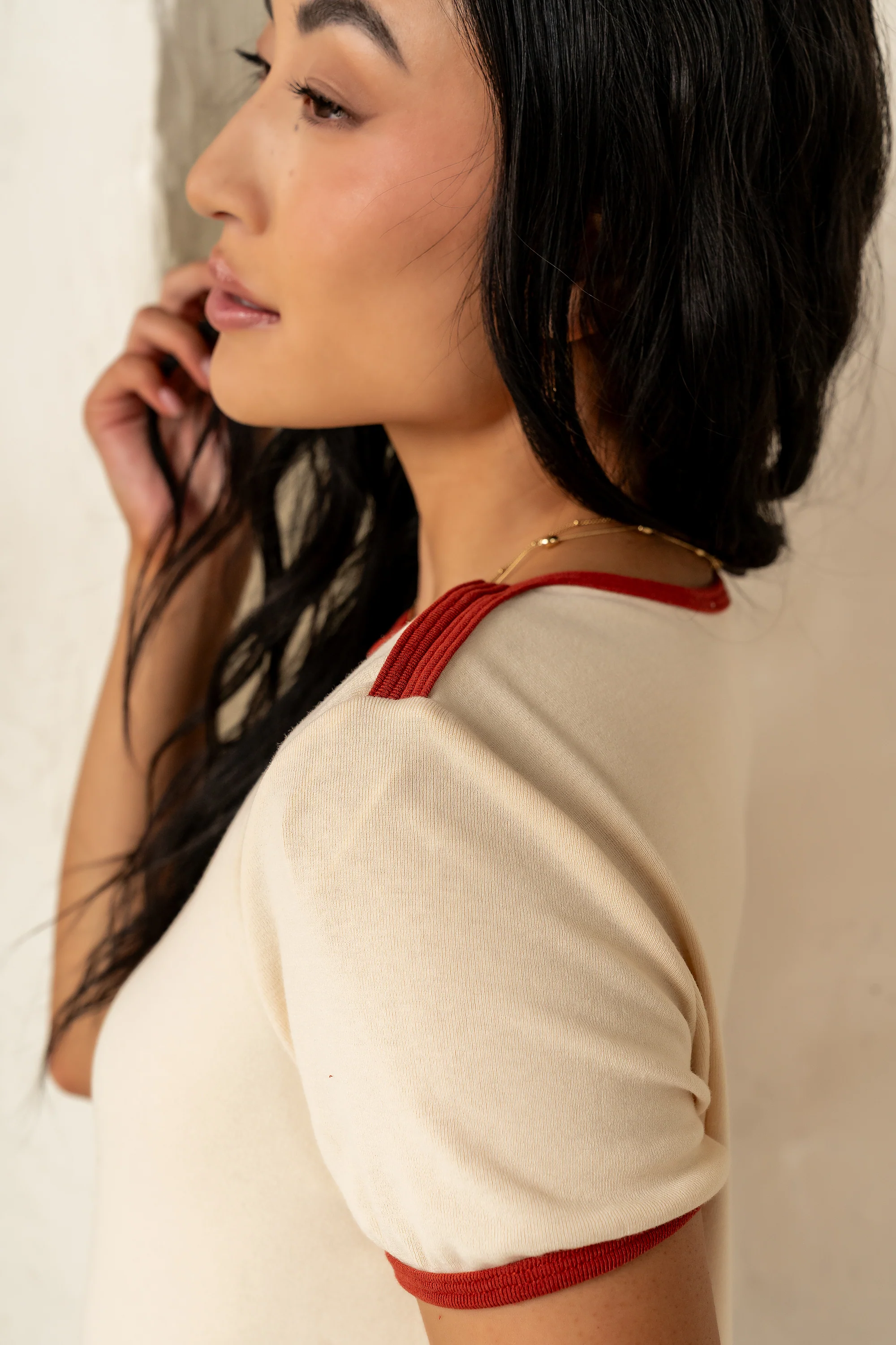 Goldie Contrast Tee - FINAL SALE - Image 2