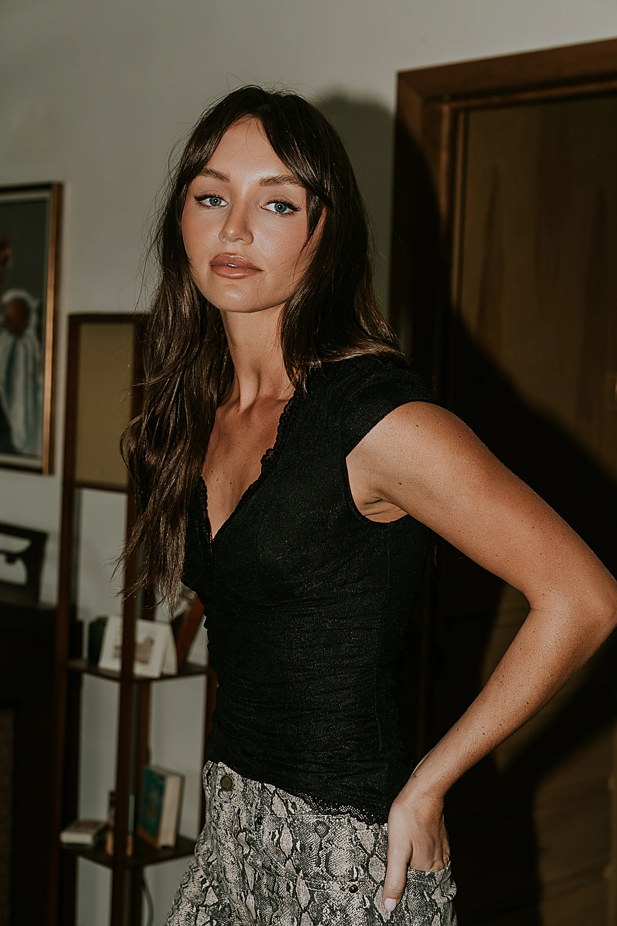 Gracie Lace Top in Black - FINAL SALE - Image 4