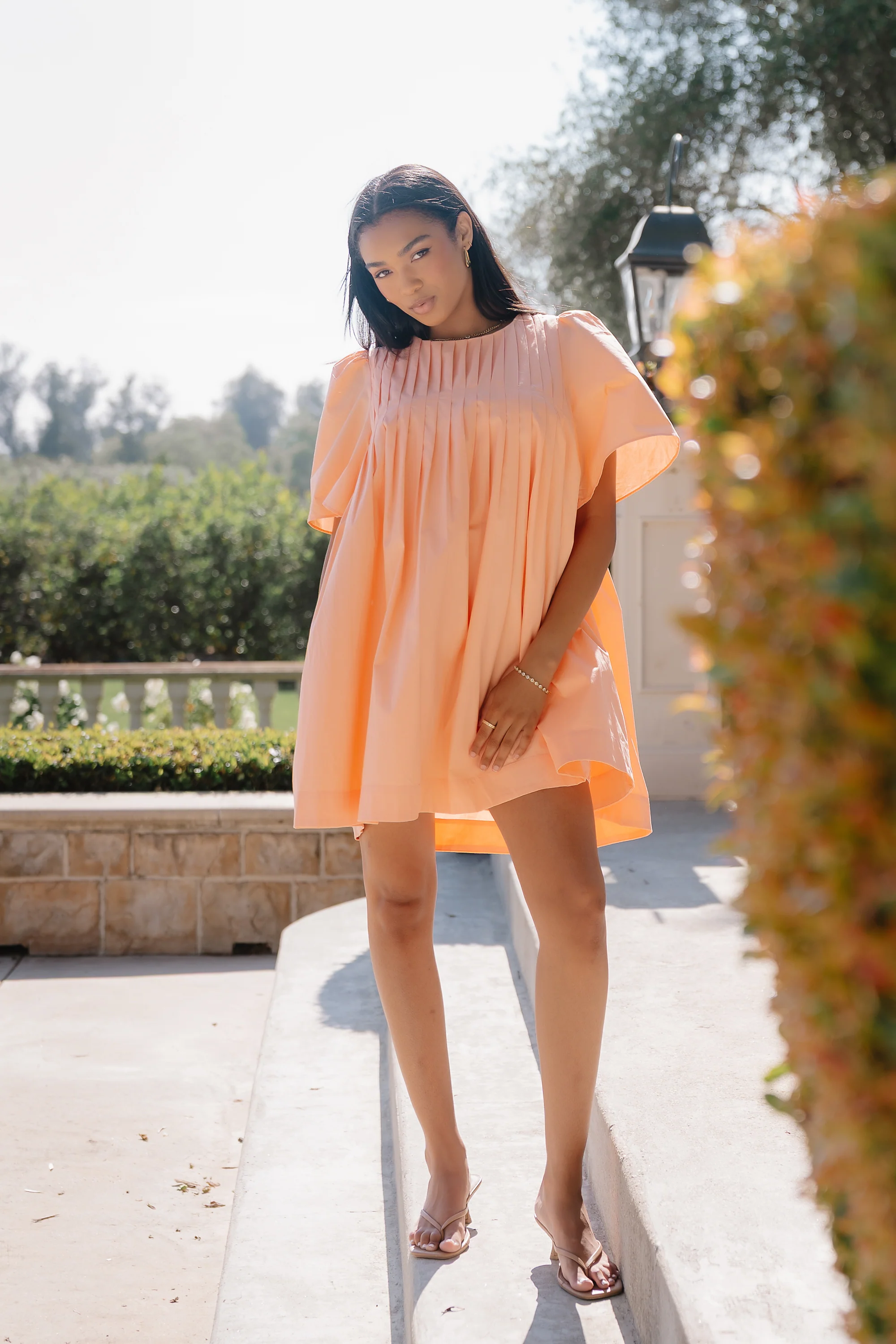 Granger Pleated Baby Doll Dress - Image 3