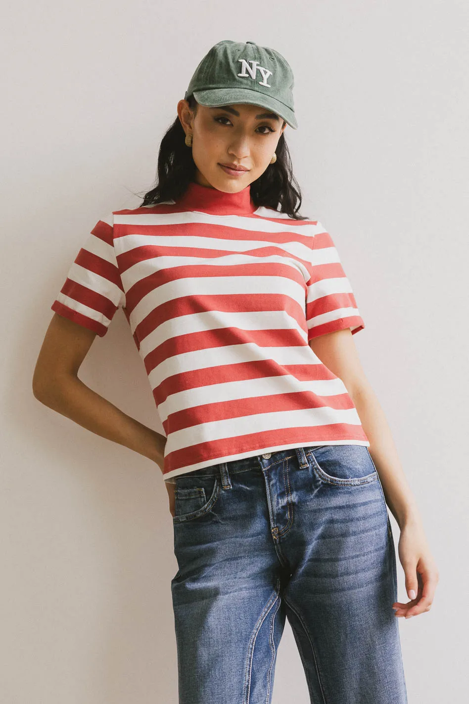 Grenna Striped Top in Red - FINAL SALE - Image 2