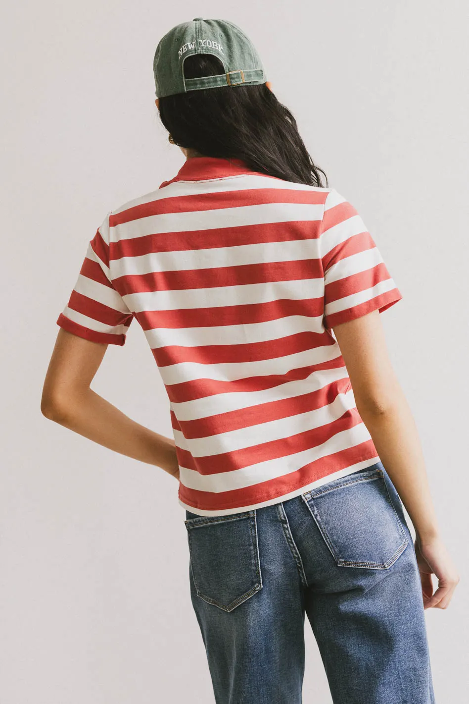 Grenna Striped Top in Red - FINAL SALE - Image 4