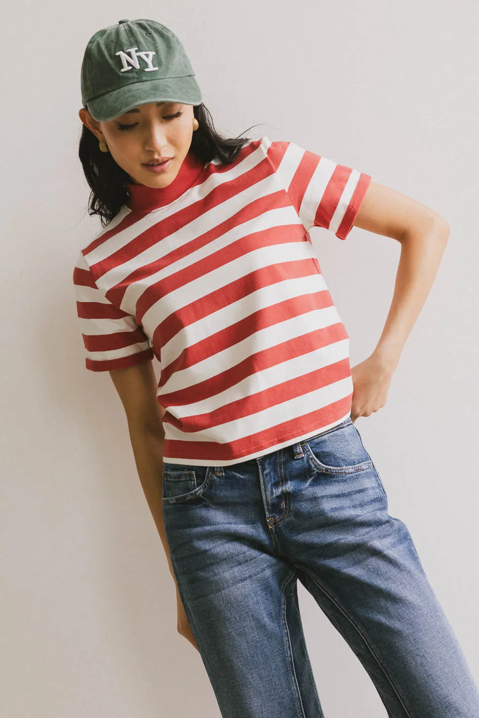 Grenna Striped Top in Red - FINAL SALE - Image 5