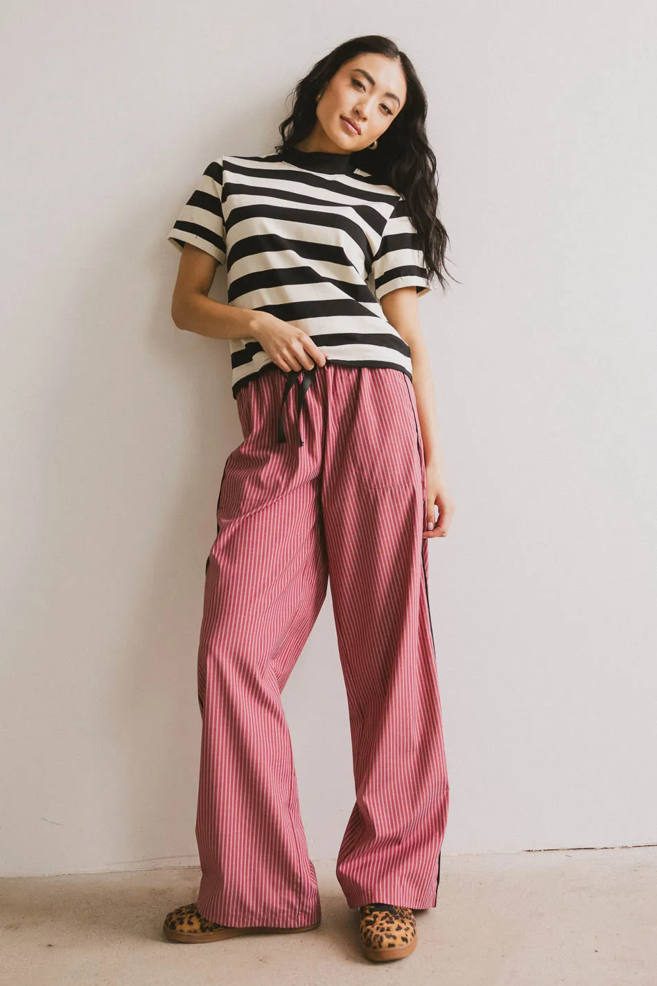 Grenna Striped Top in Black - FINAL SALE - Image 3