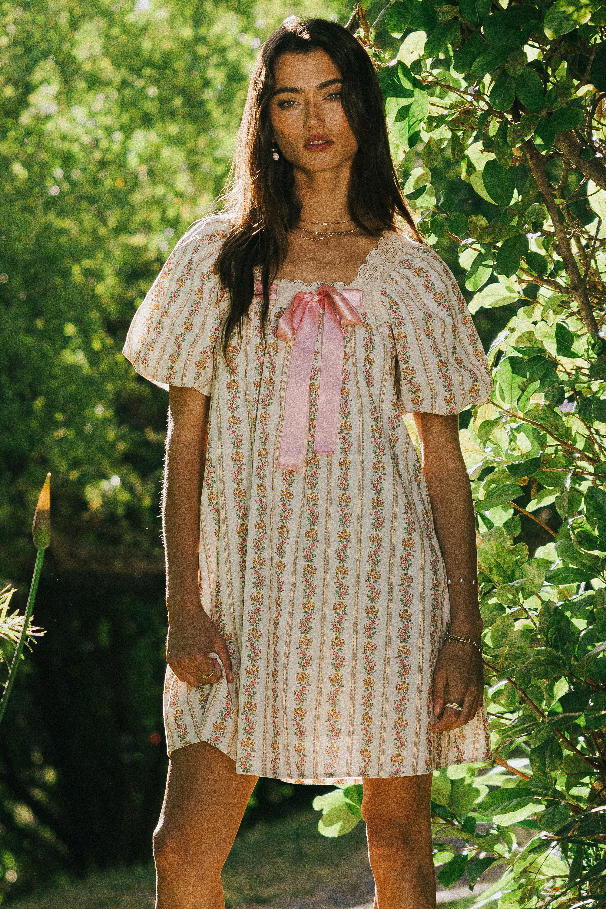 Greta Floral Babydoll Dress