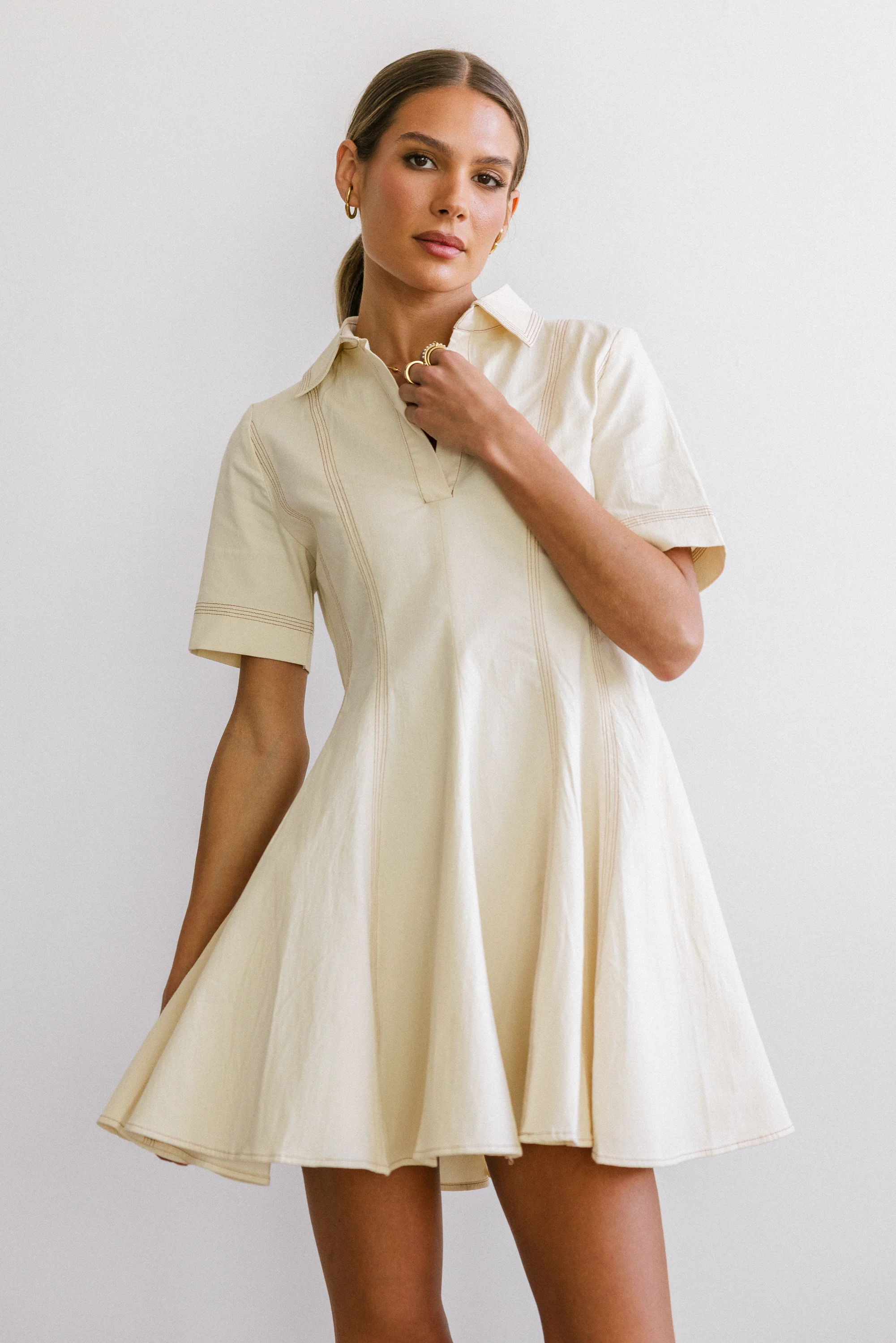 Haddie Collared Mini Dress - Image 4