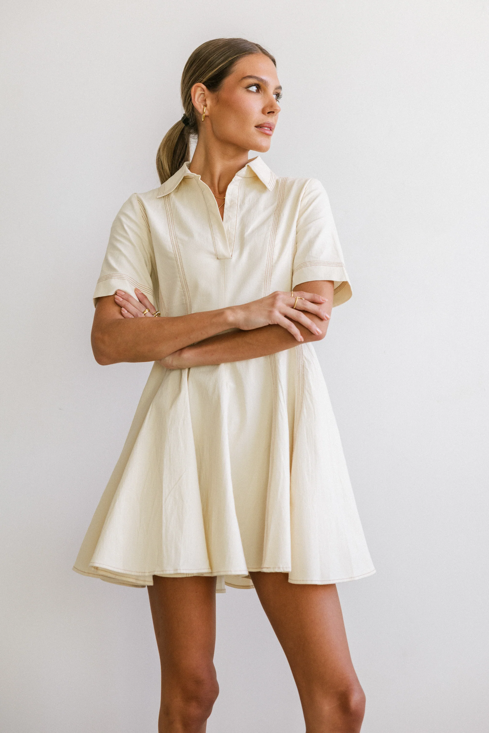 Haddie Collared Mini Dress - Image 5