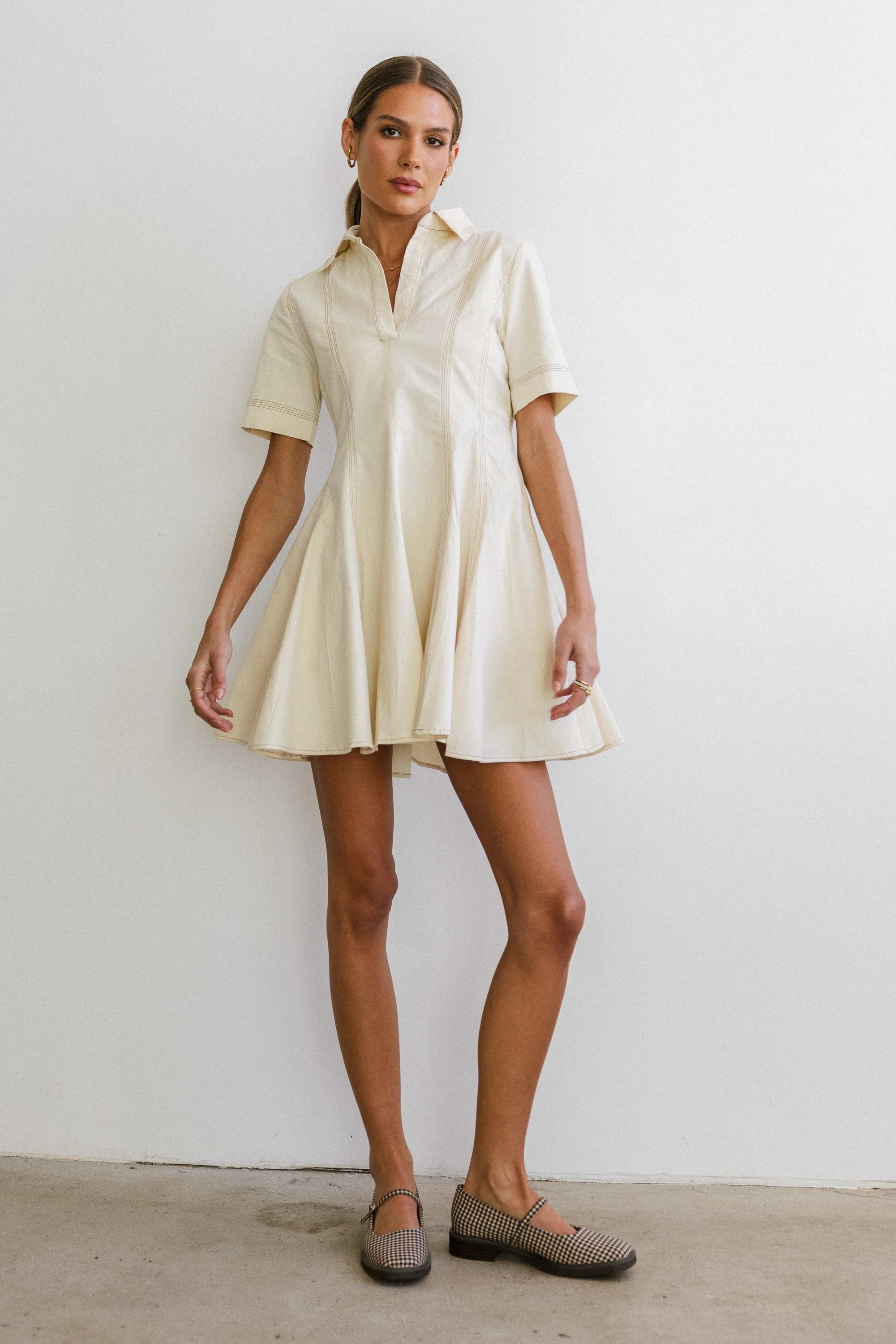 Haddie Collared Mini Dress - Image 7