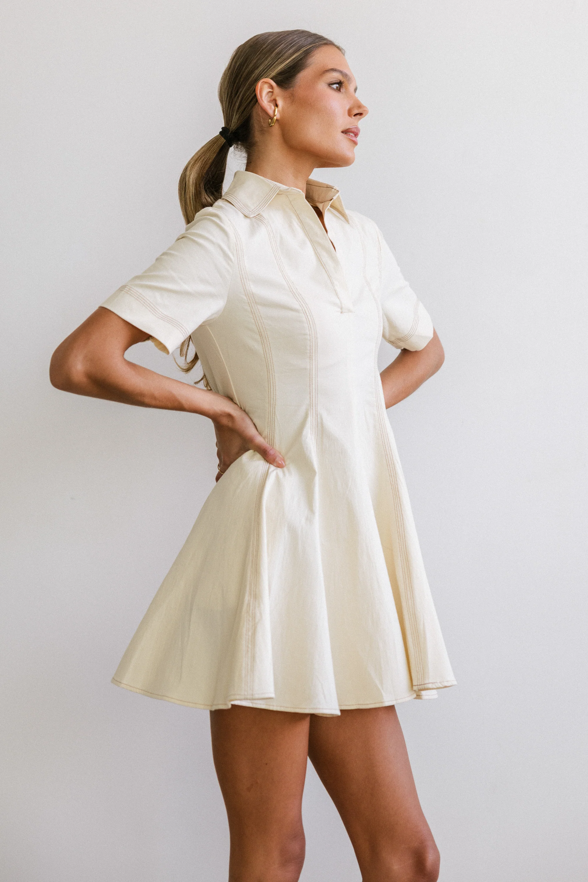 Haddie Collared Mini Dress - Image 8