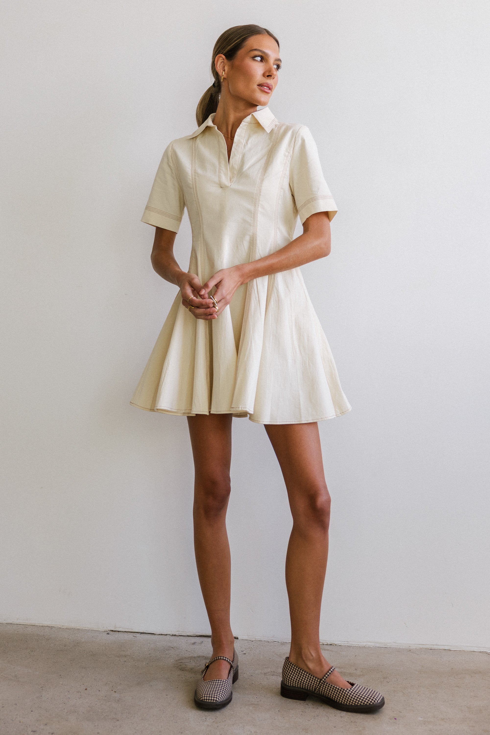 Haddie Collared Mini Dress - Image 9
