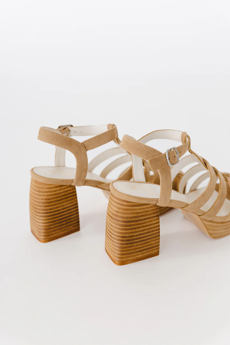 Hailee Platform Heels in Khaki - FINAL SALE - Image 3
