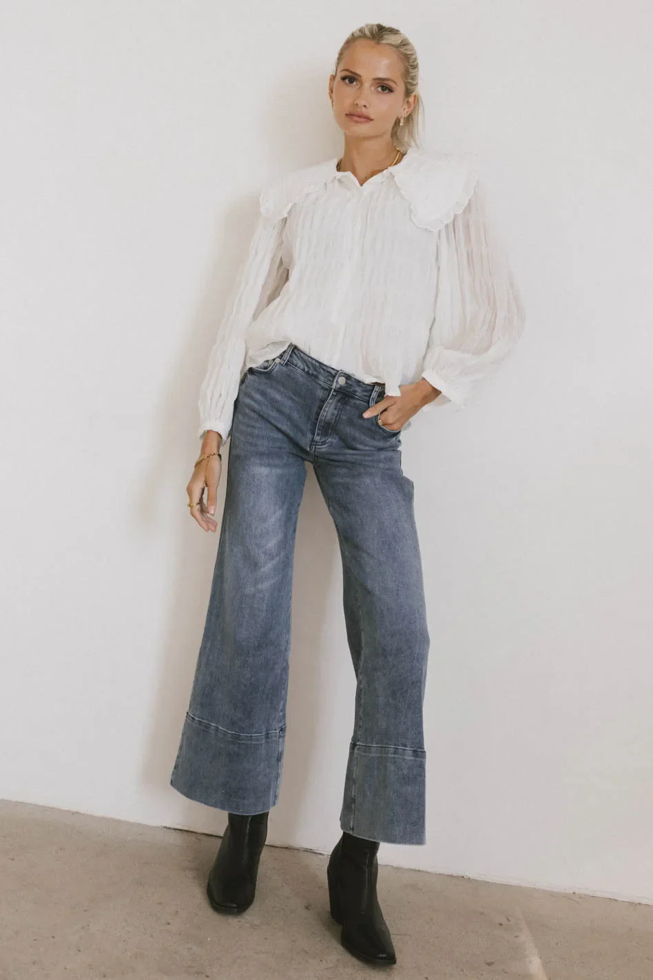 Hala Wide Leg Jeans - FINAL SALE - Image 3