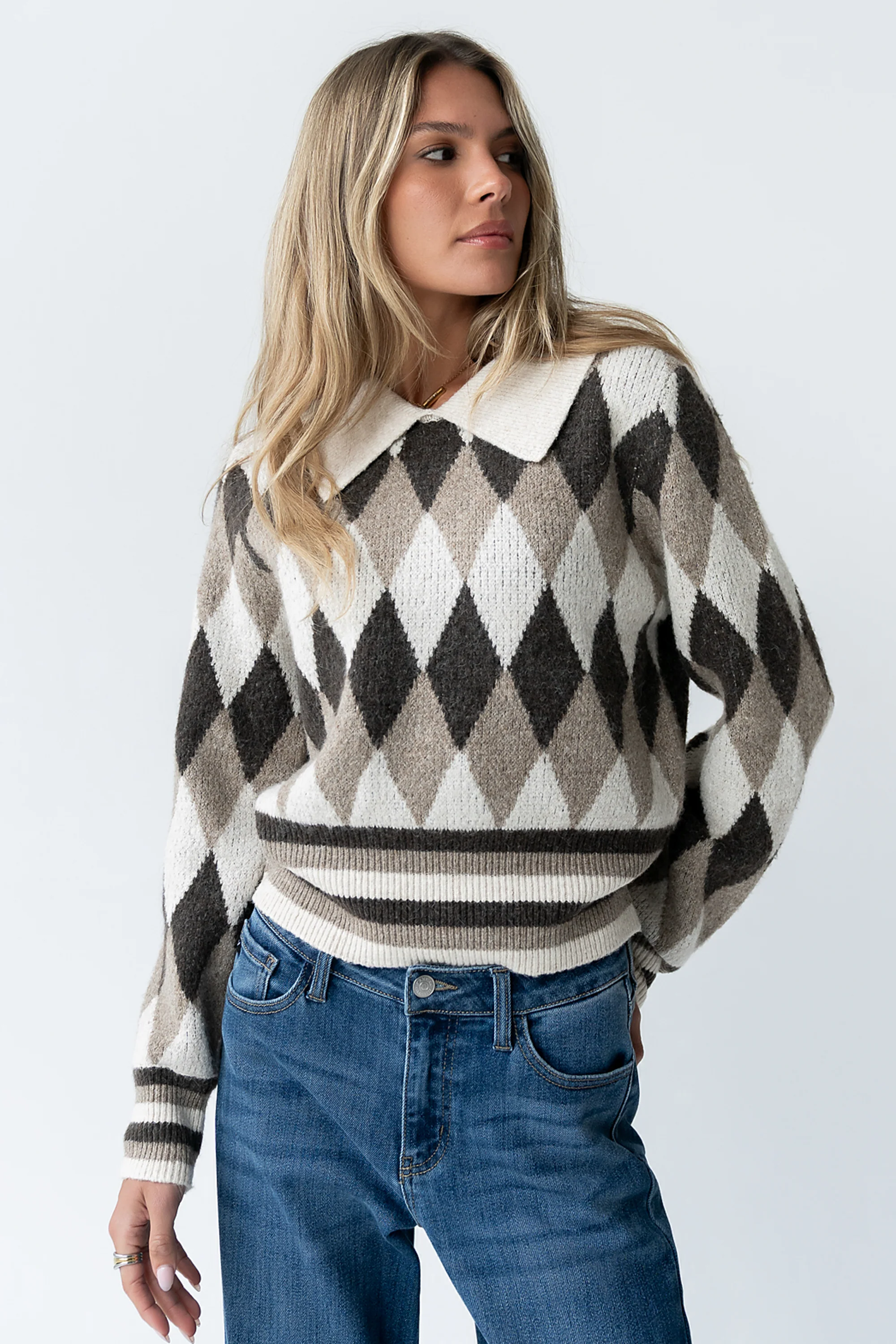 Hallie Argyle Sweater - FINAL SALE - Image 3