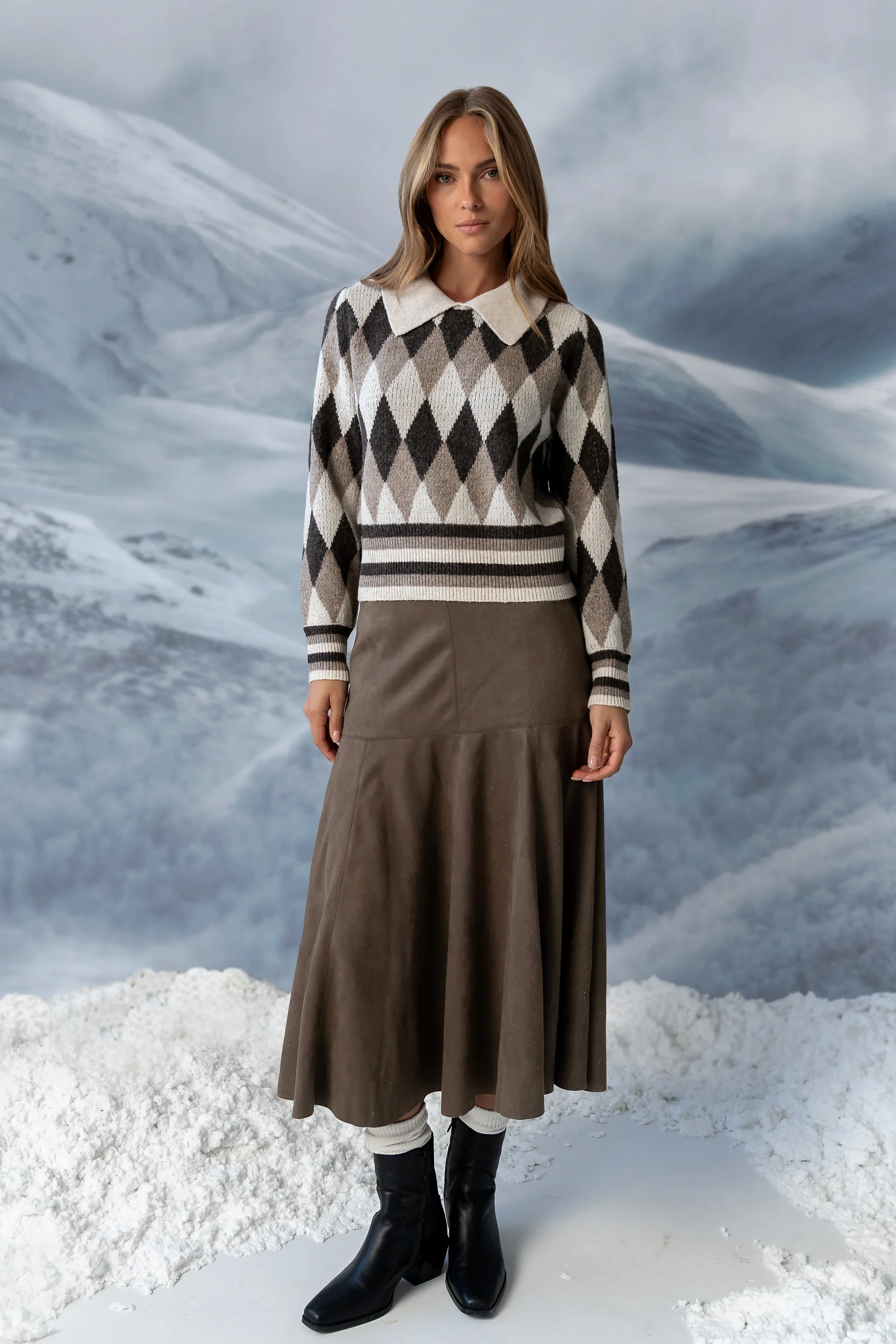 Hallie Argyle Sweater - FINAL SALE - Image 8