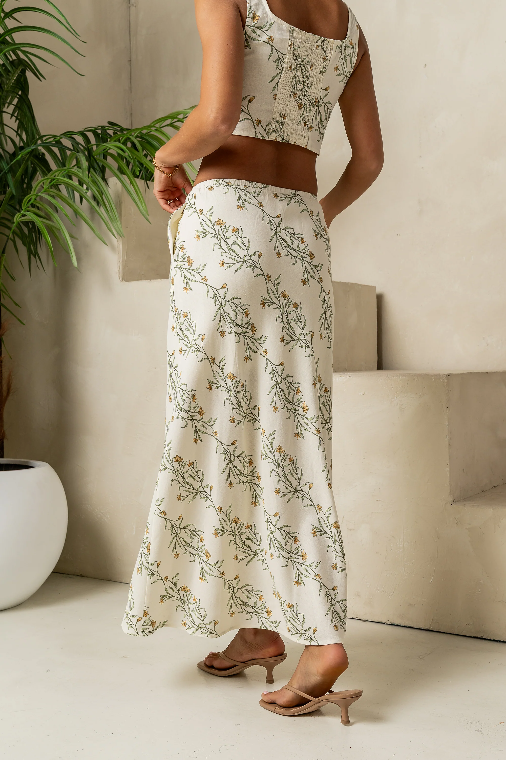Hallie Floral Maxi Skirt - FINAL SALE - Image 3