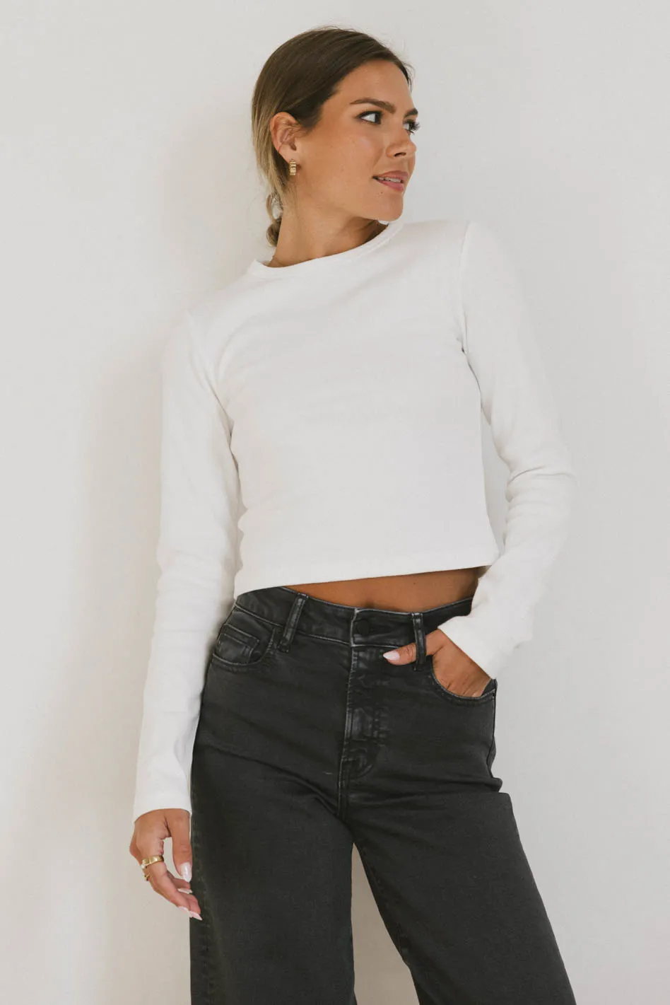 Hallie Top in Ivory - FINAL SALE