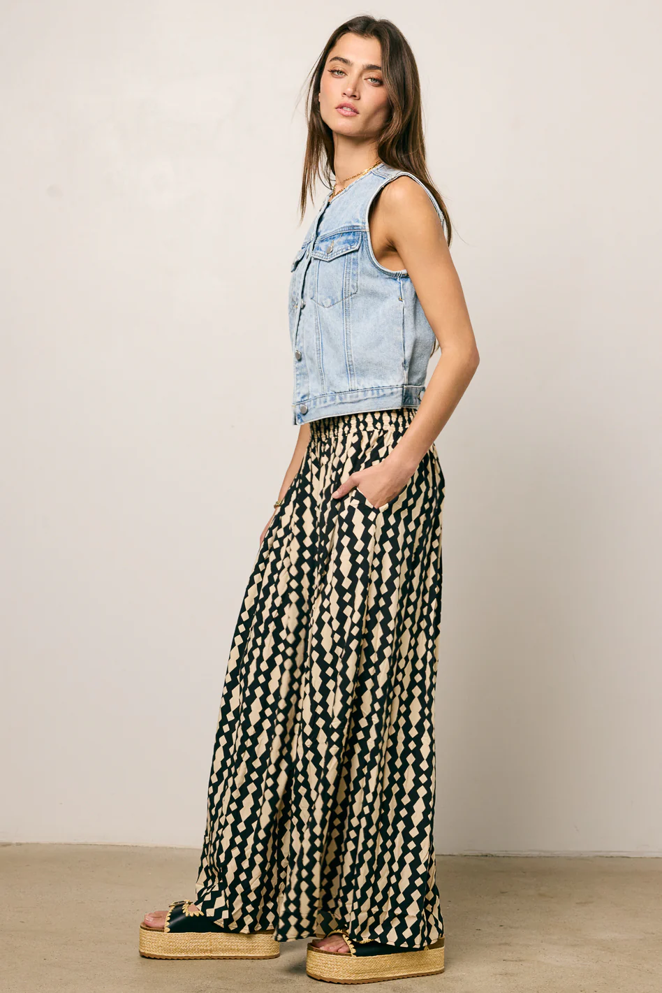 Hannah Wide Leg Pants - FINAL SALE - Image 4