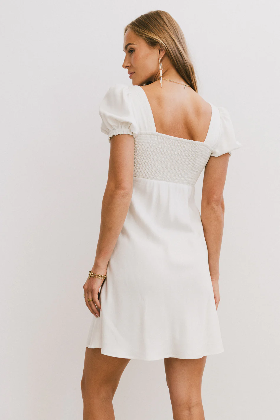 Harlee Lace Trim Mini Dress - FINAL SALE - Image 7