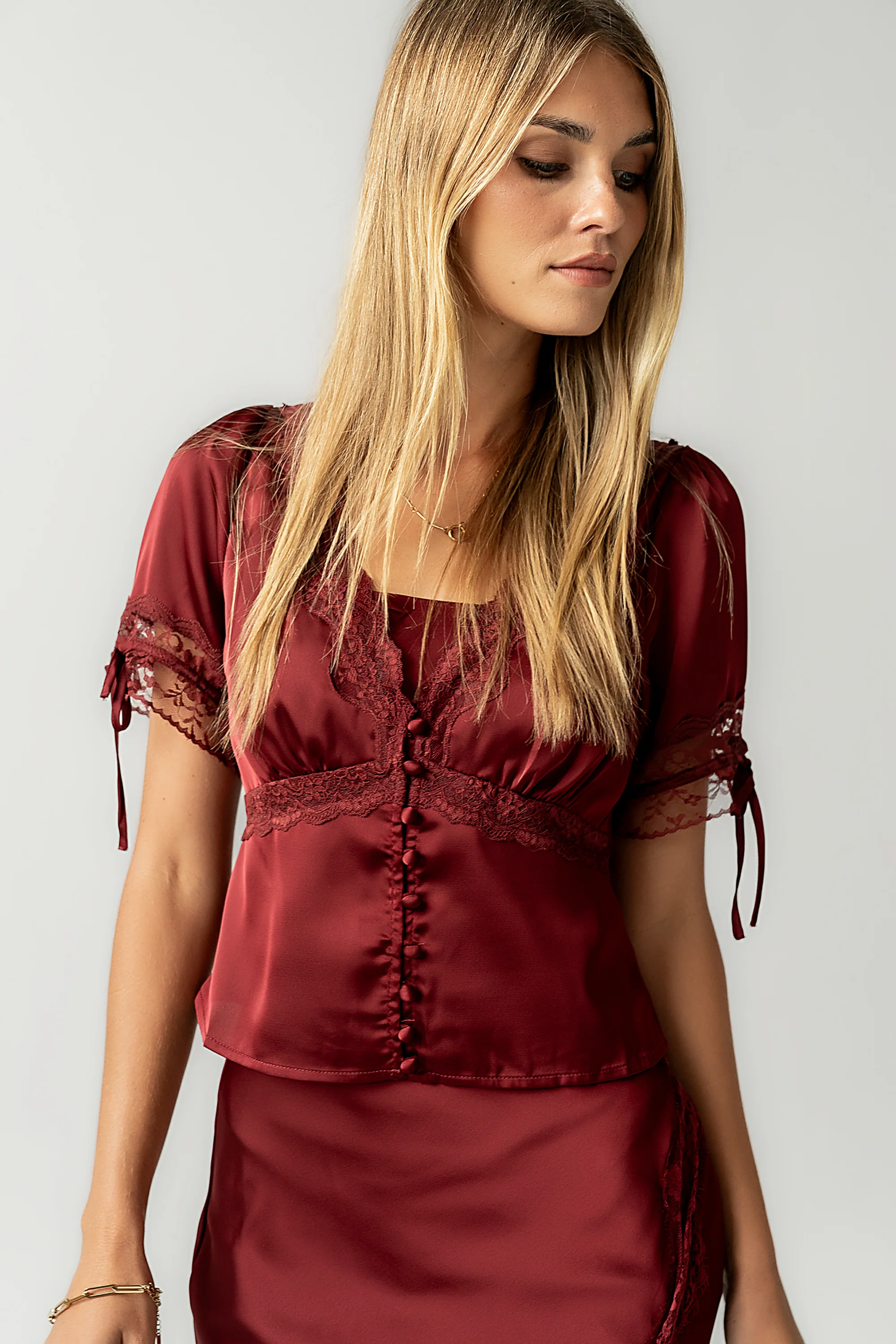 Hatton Lace Trim Blouse - FINAL SALE - Image 2