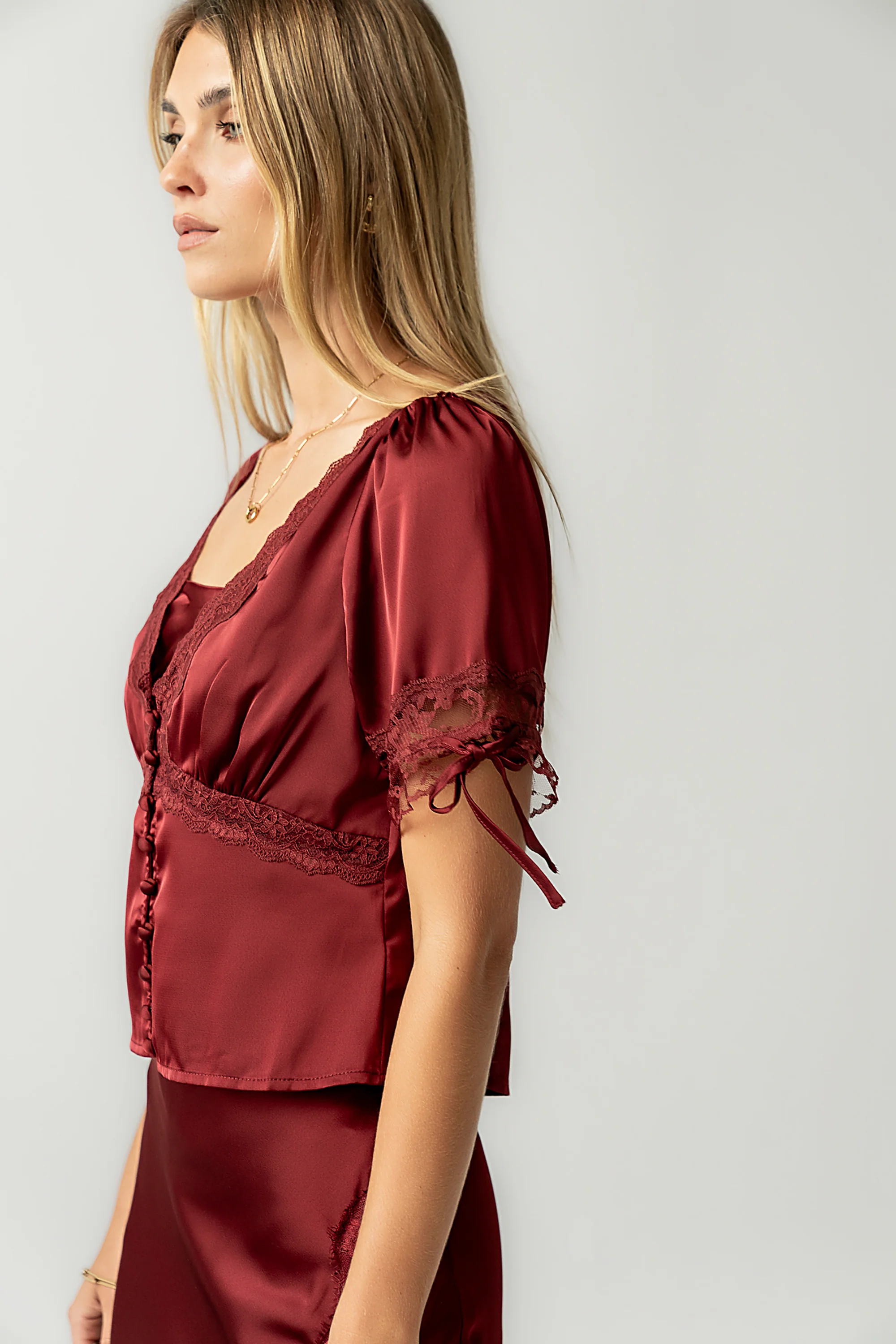 Hatton Lace Trim Blouse - FINAL SALE - Image 6