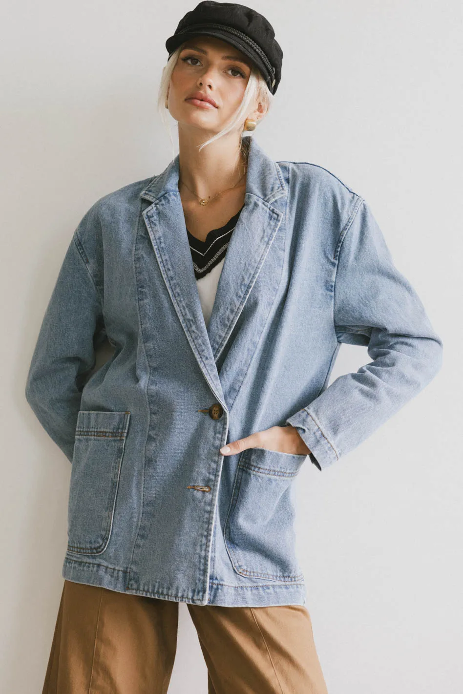 Hesper Denim Blazer - FINAL SALE - Image 2