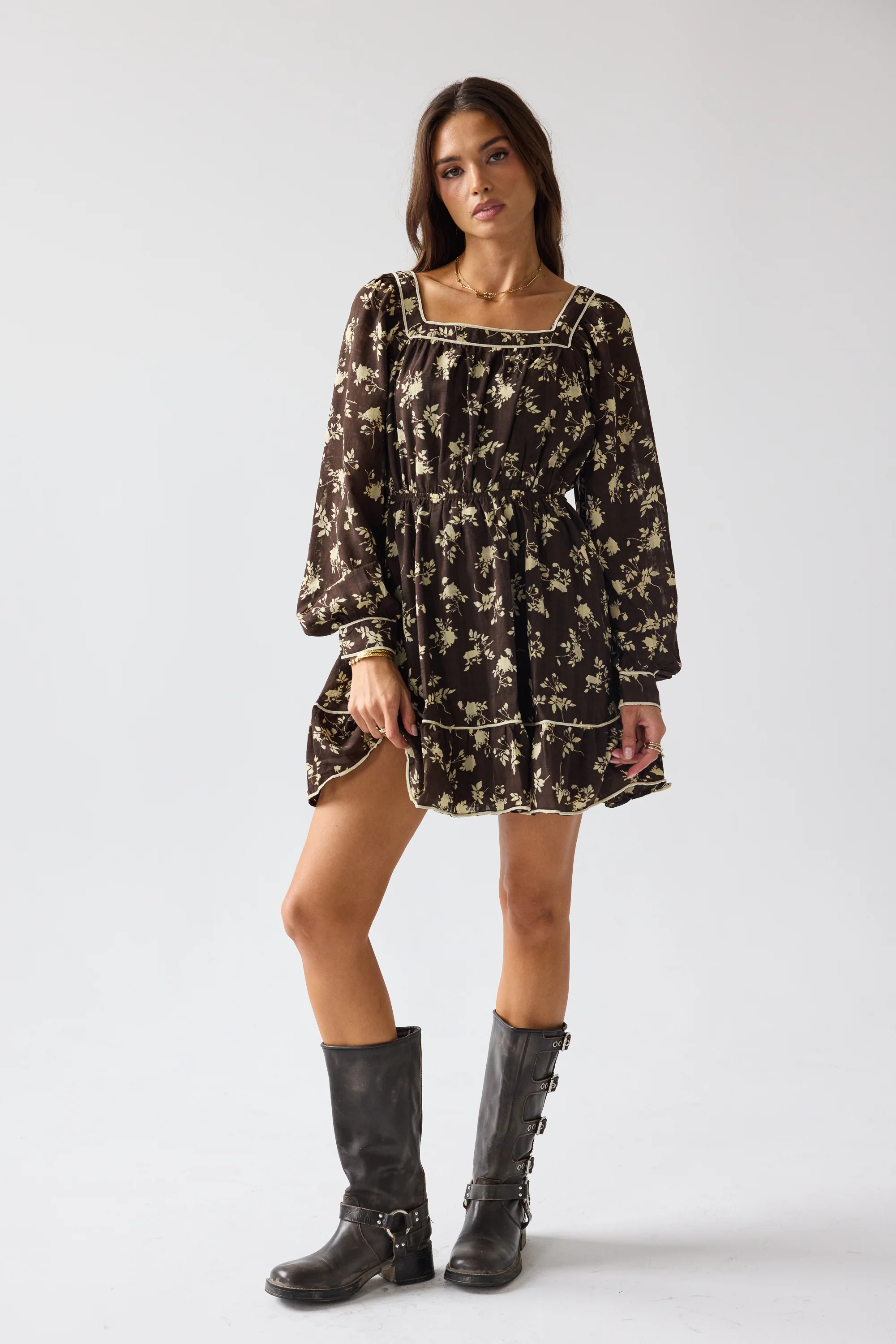 Holden Floral Mini Dress - FINAL SALE - Image 5