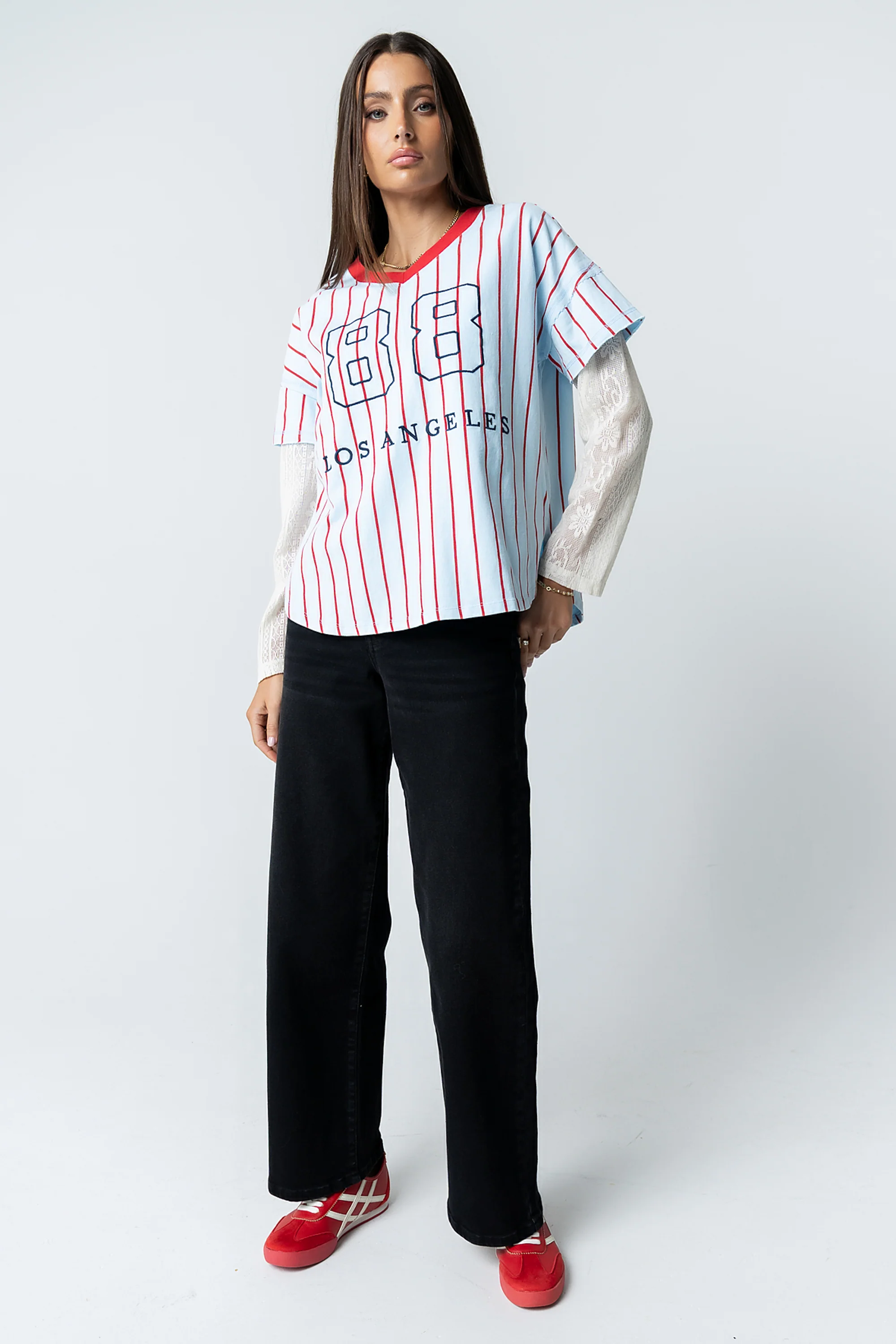 Home Run Oversized Tee in Blue - Image 6