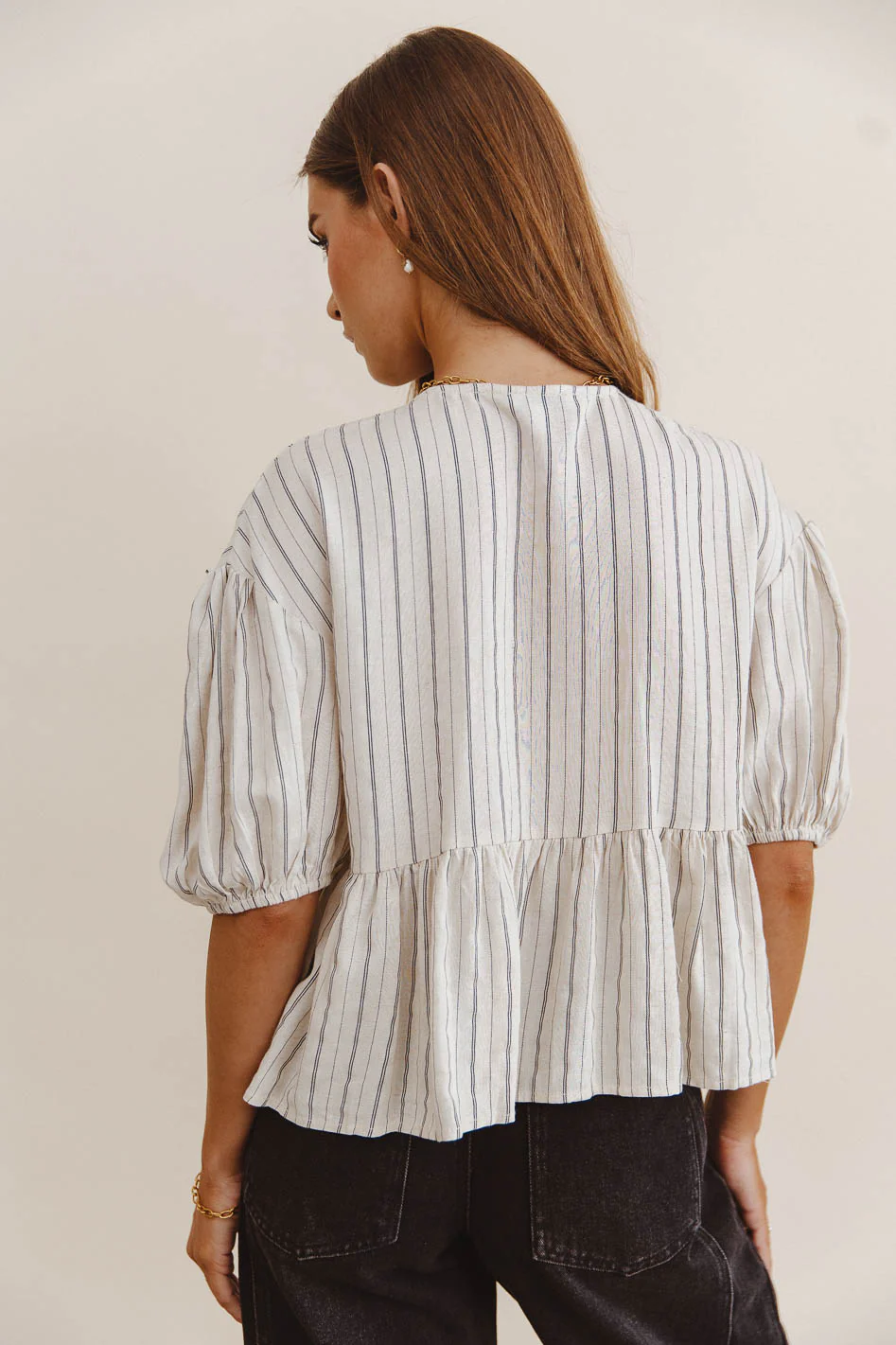 Hyland Peplum Top - FINAL SALE - Image 2