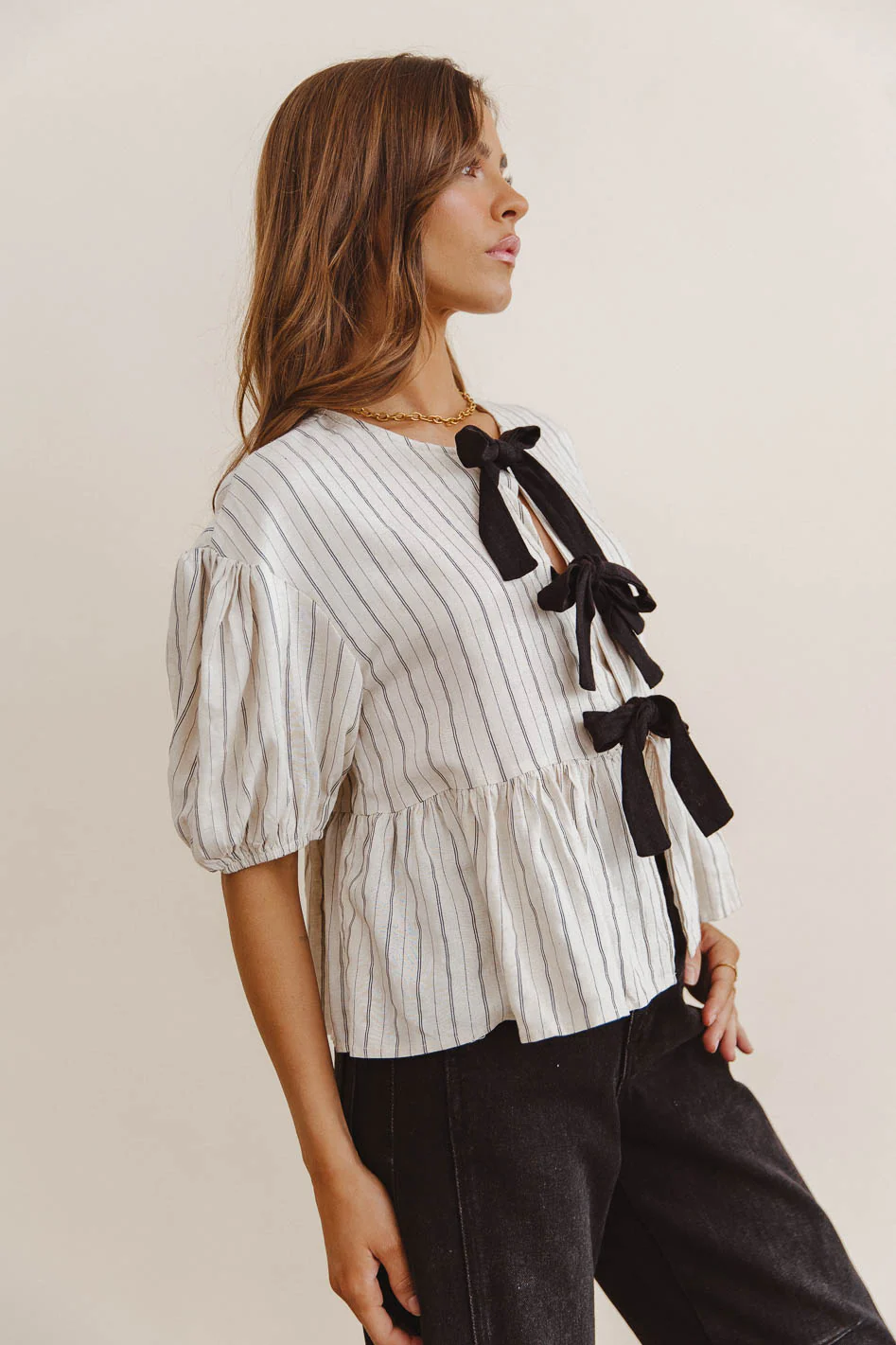 Hyland Peplum Top - FINAL SALE - Image 4