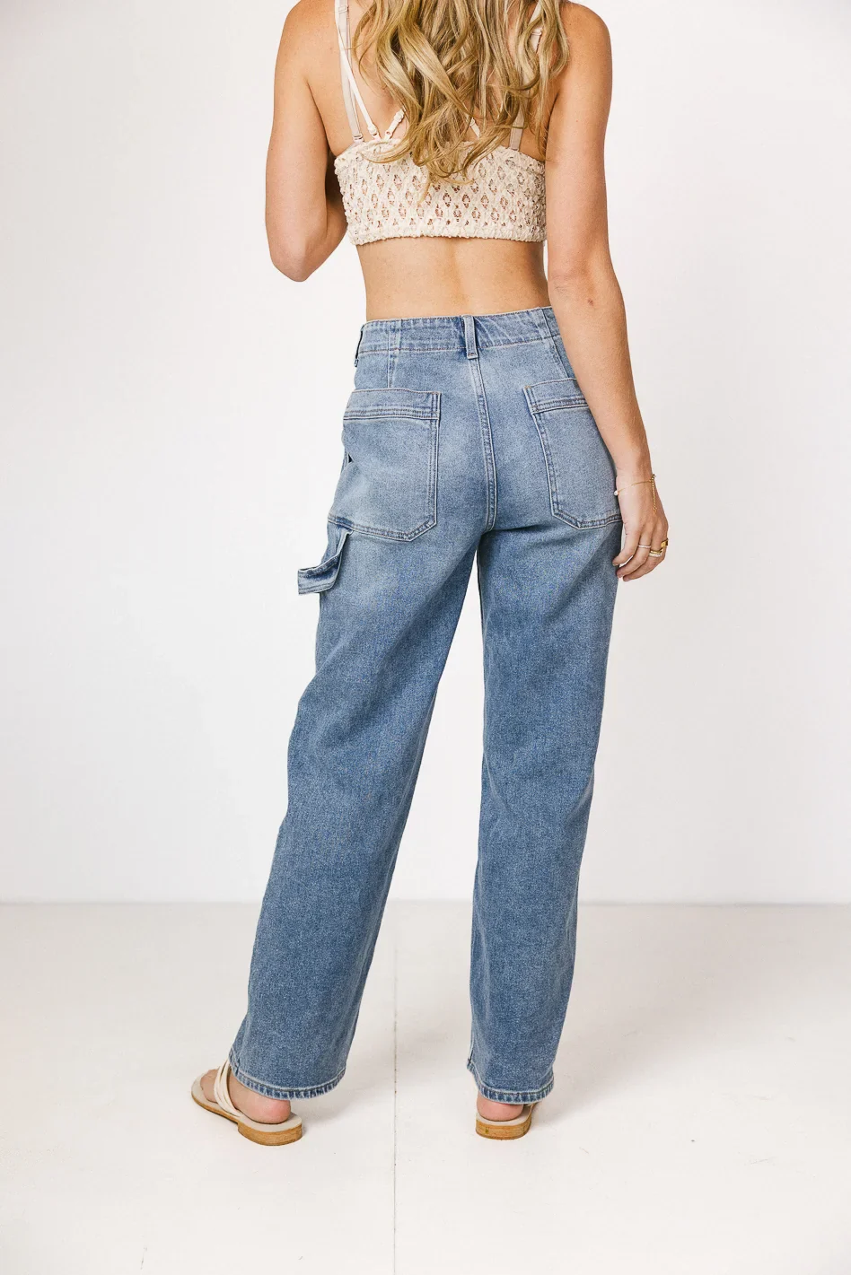 Imani Straight Leg Utility Jeans - FINAL SALE - Image 3