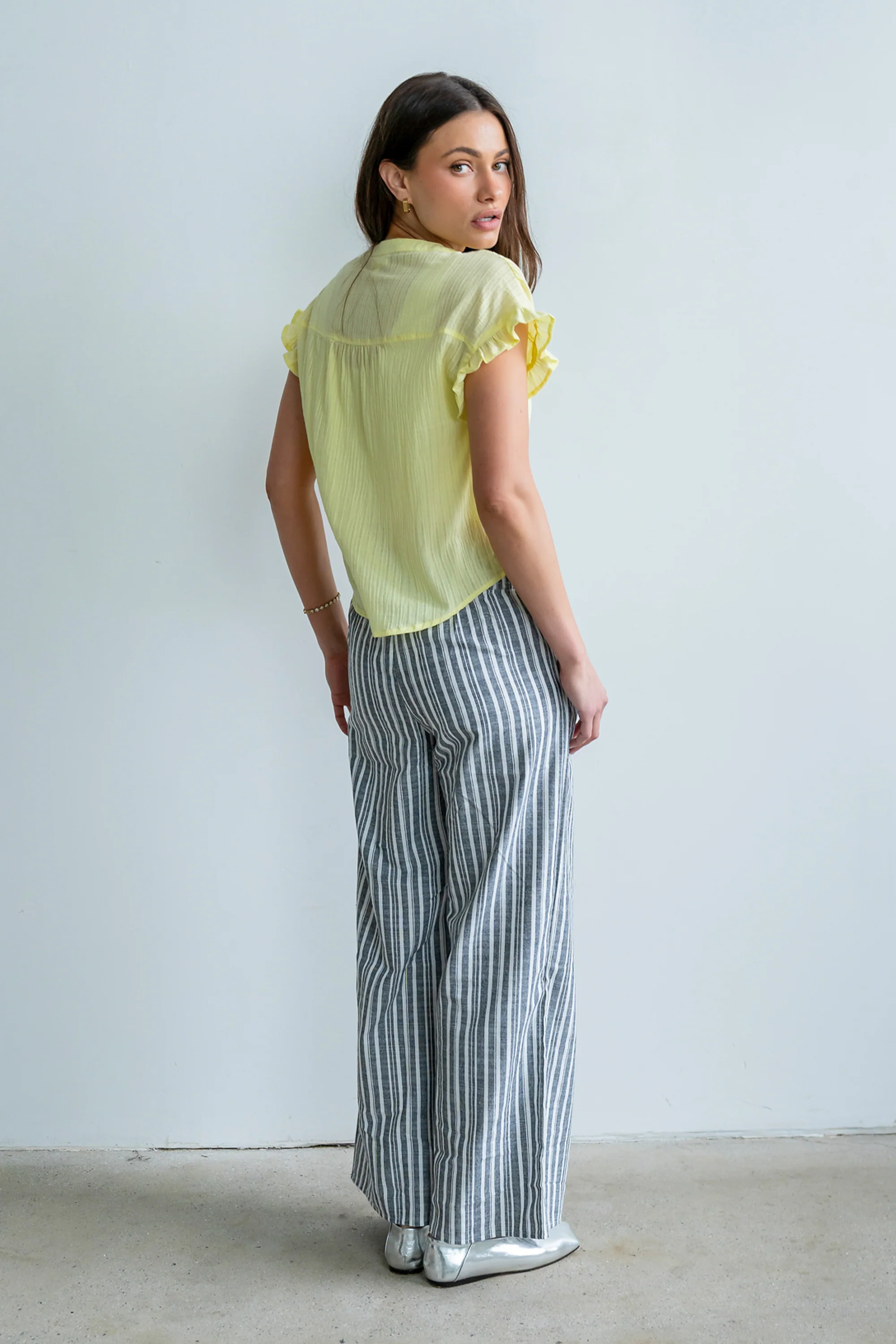 Indiana Striped Pants in Black - Image 9