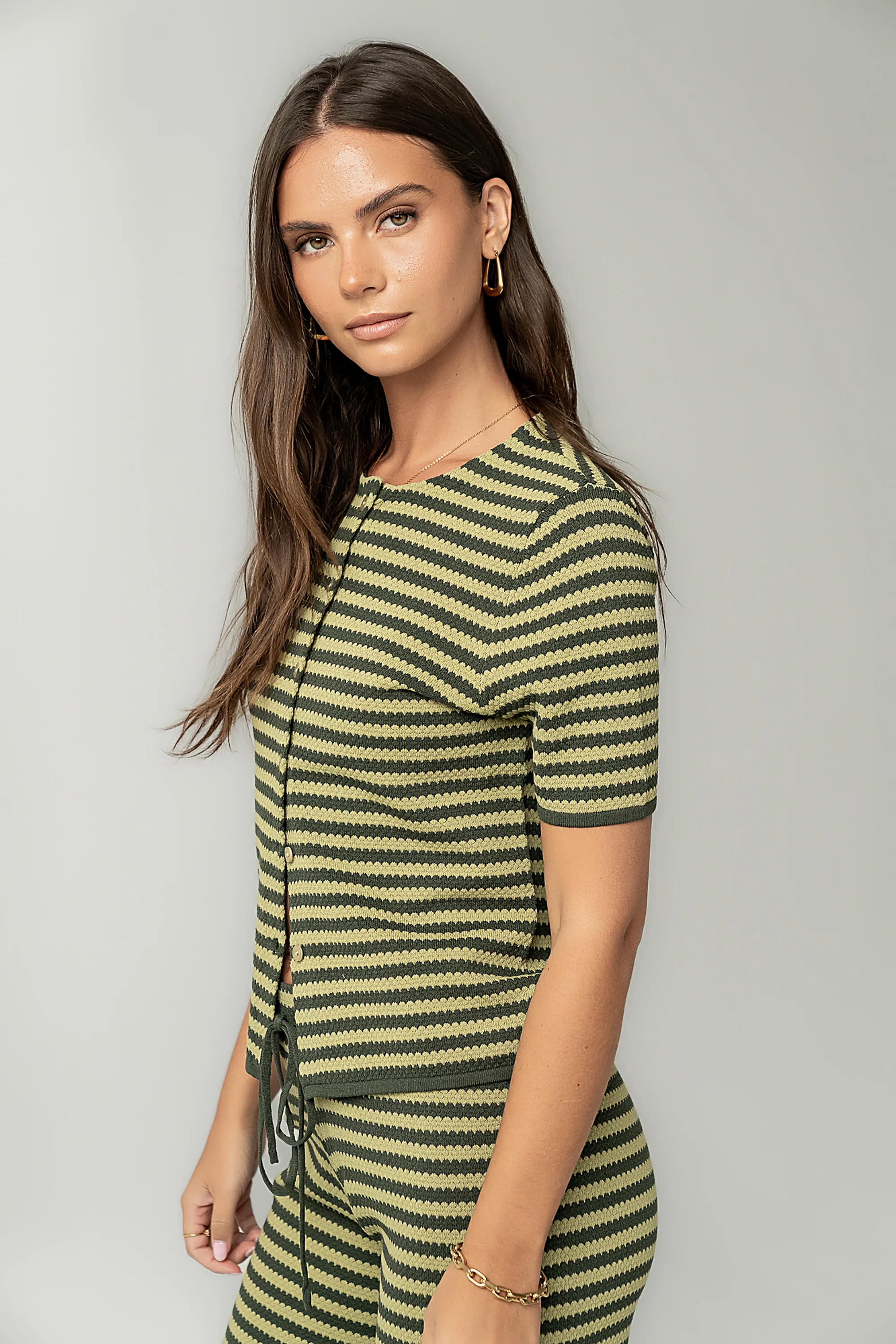 Ireland Striped Top in Green - FINAL SALE - Image 8