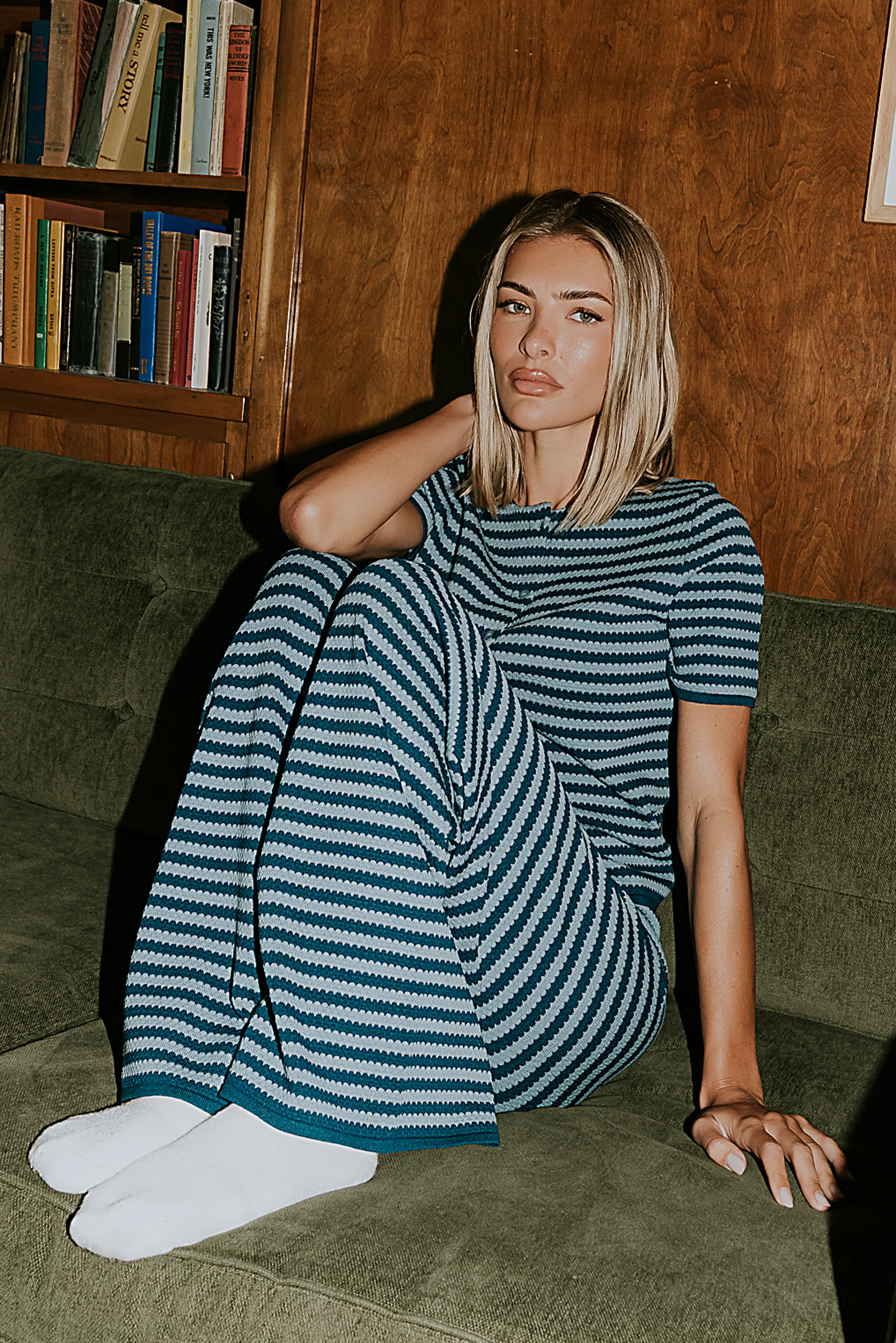 Ireland Striped Top in Blue - FINAL SALE - Image 5
