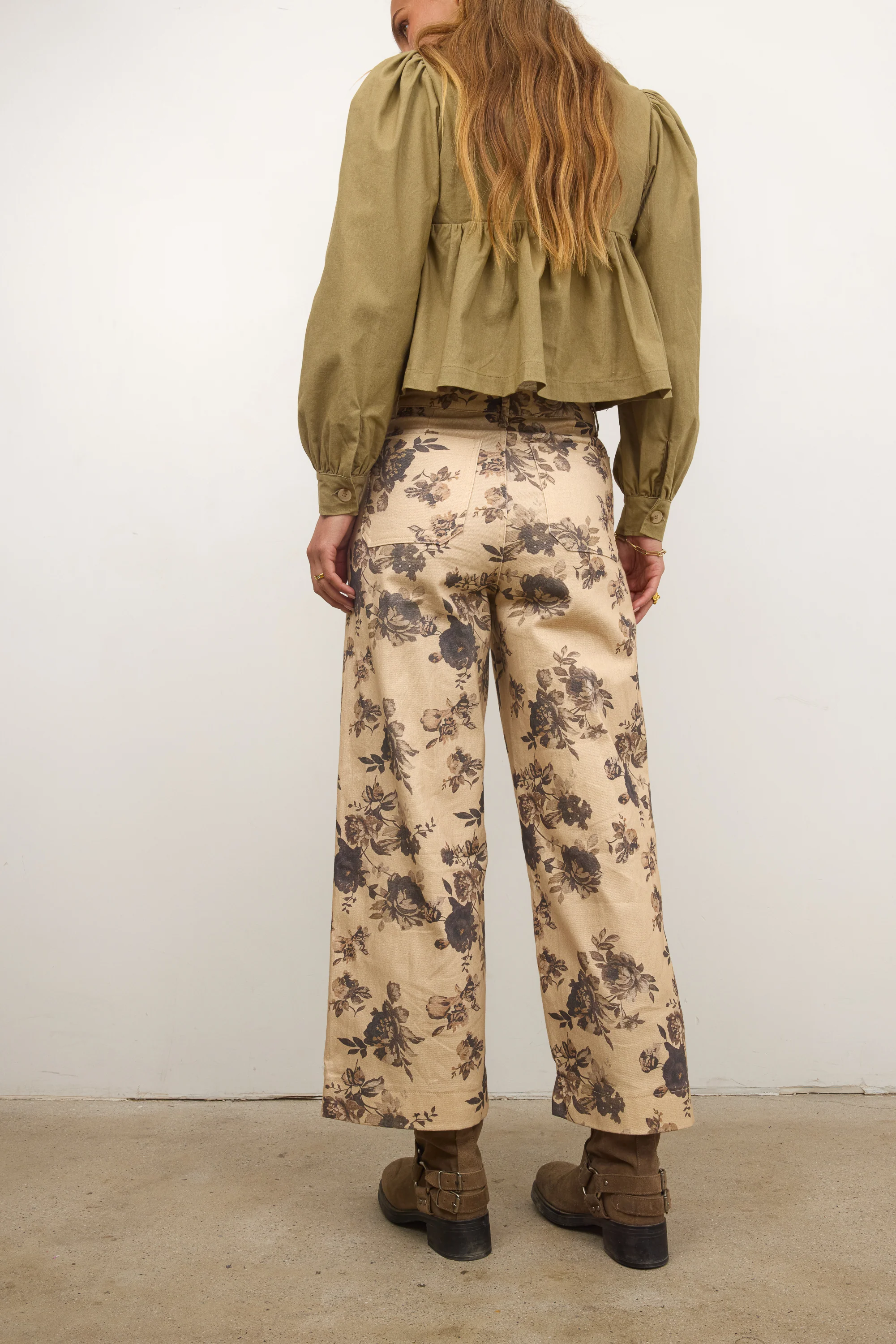 Iris Floral Wide Leg Pants - FINAL SALE - Image 7