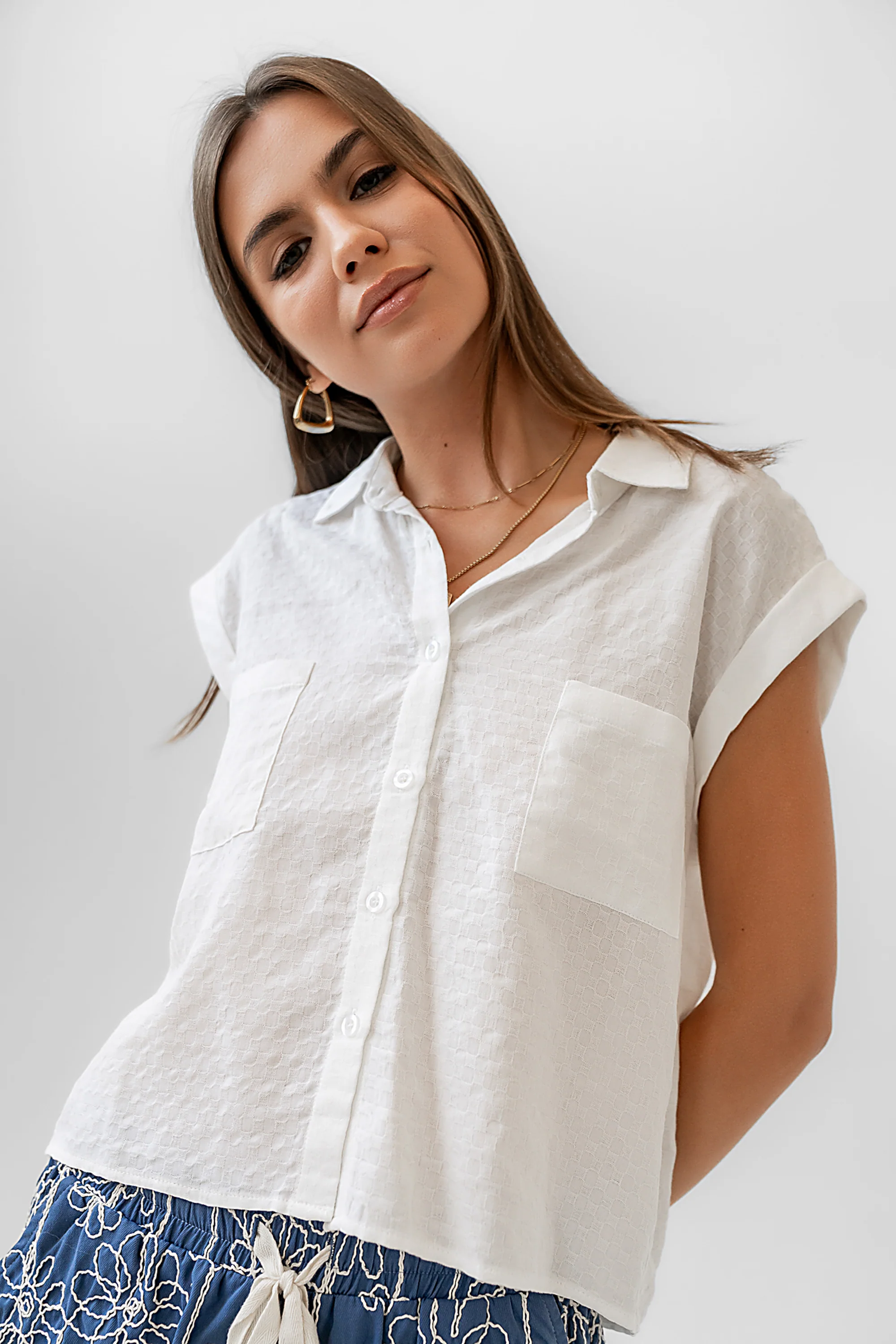 Isla Sheer Blouse in Ivory - FINAL SALE - Image 5