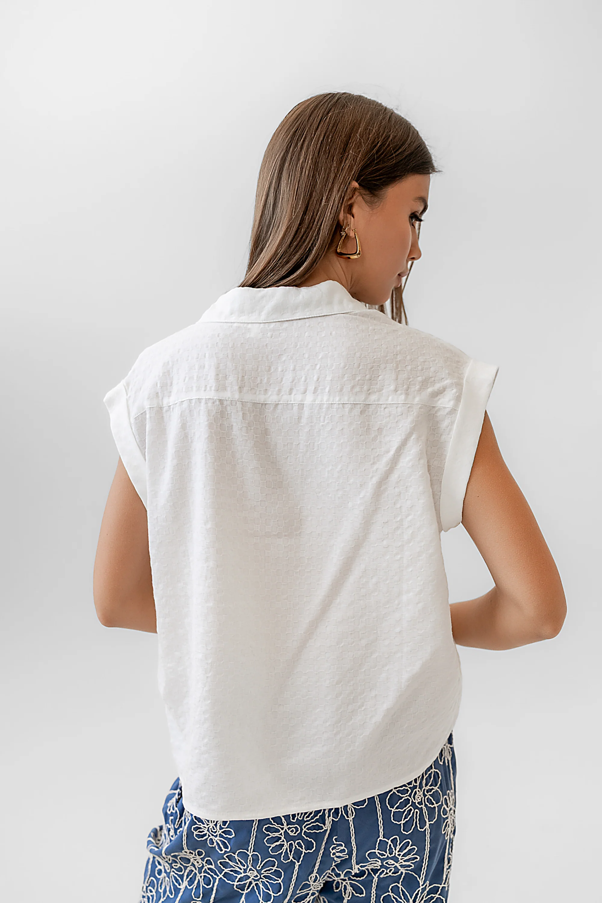 Isla Sheer Blouse in Ivory - FINAL SALE - Image 8