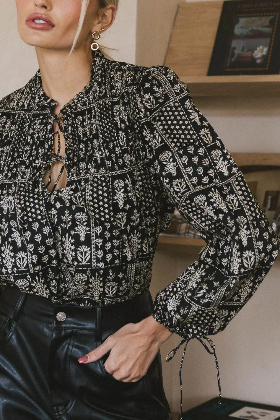 Isolde Printed Blouse - FINAL SALE - Image 2