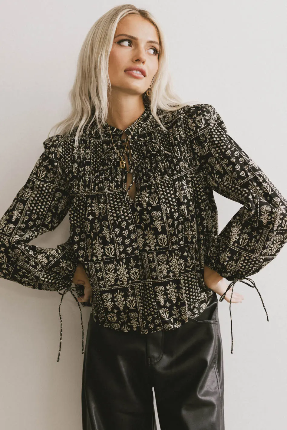 Isolde Printed Blouse - FINAL SALE - Image 5