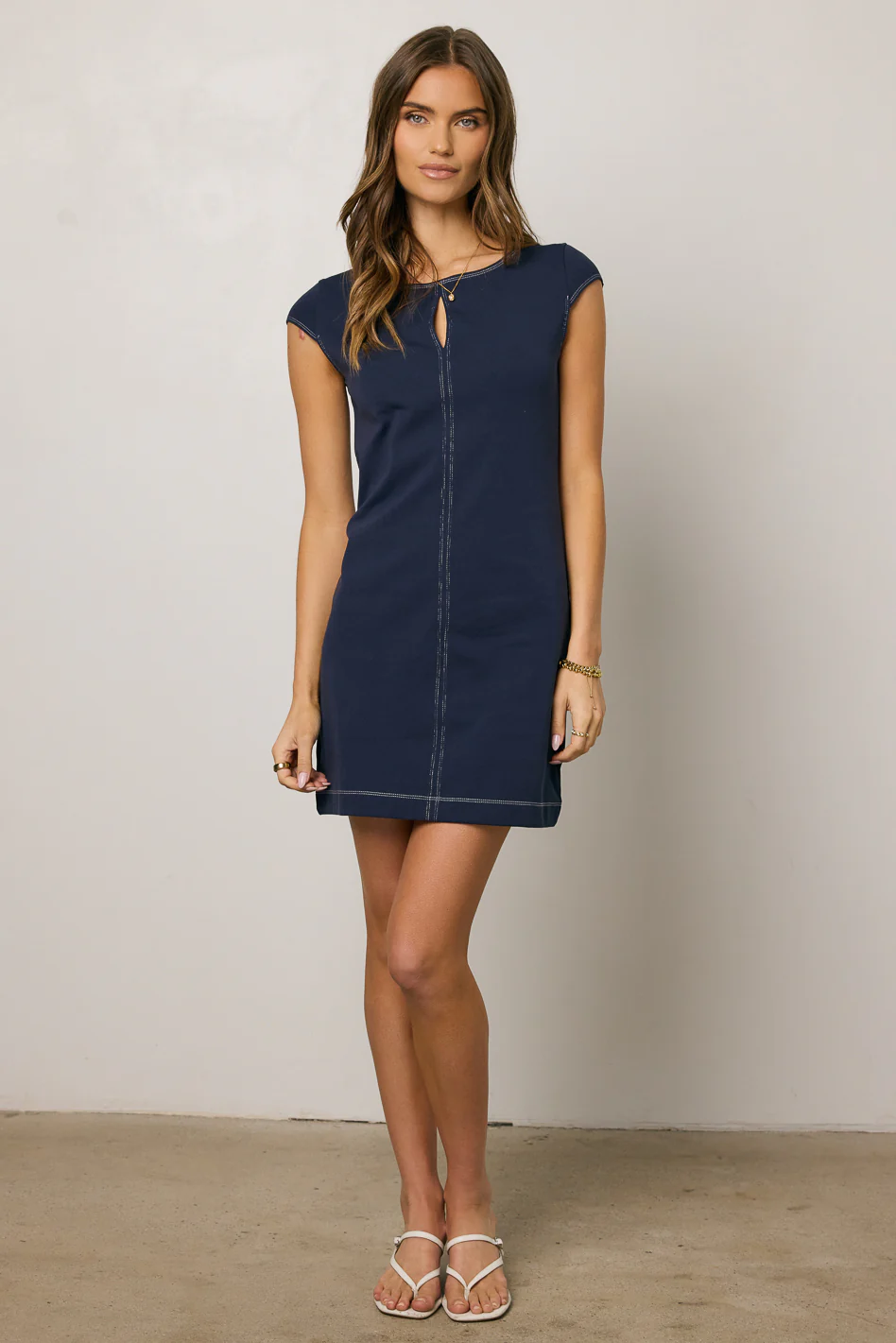 Ivan Cap Sleeve Mini Dress - FINAL SALE - Image 2
