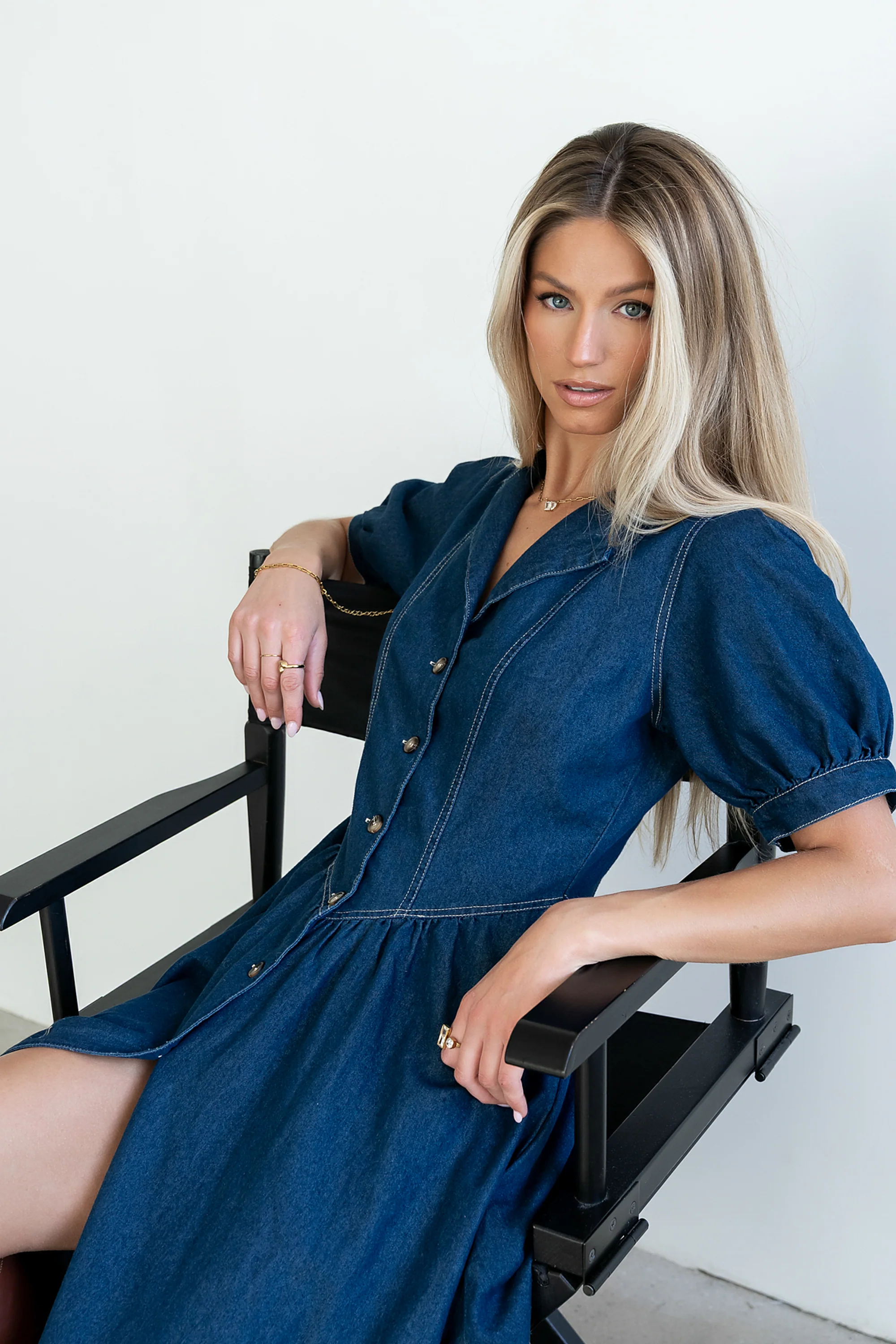Ivan Denim Midi Dress - FINAL SALE - Image 2