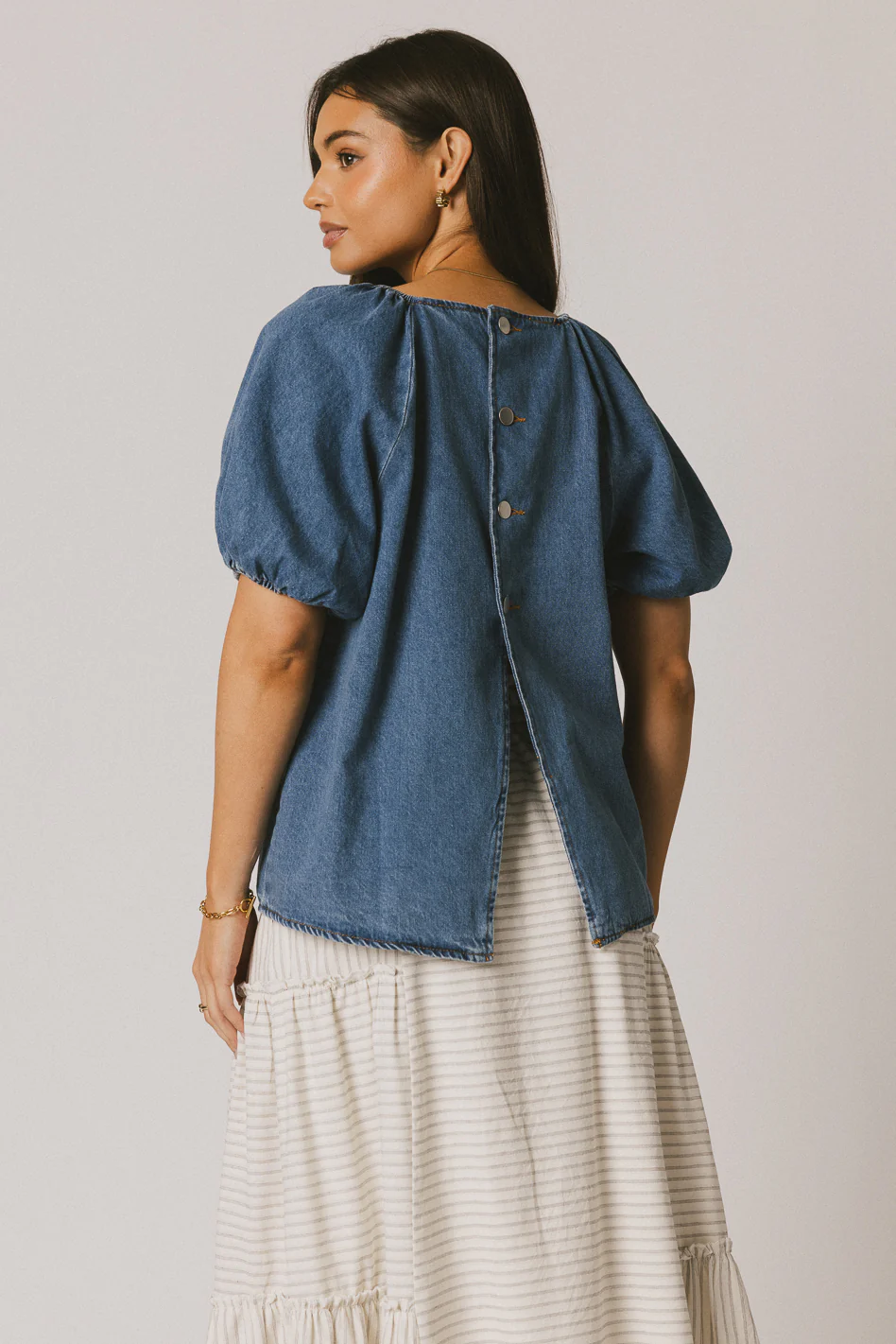 Iverson Denim Top - FINAL SALE - Image 2
