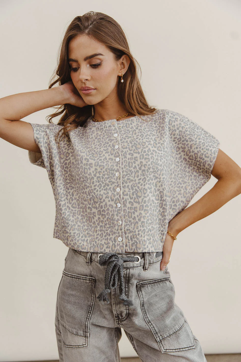 Izzie Leopard Cardigan - Image 4