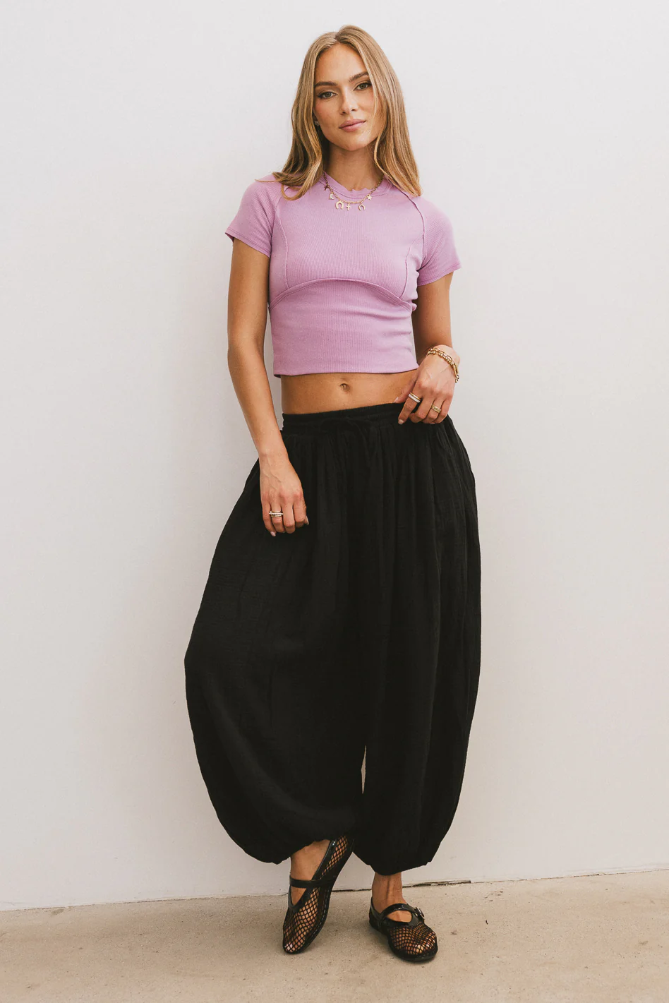 Jalen Loose Joggers in Black - FINAL SALE - Image 7